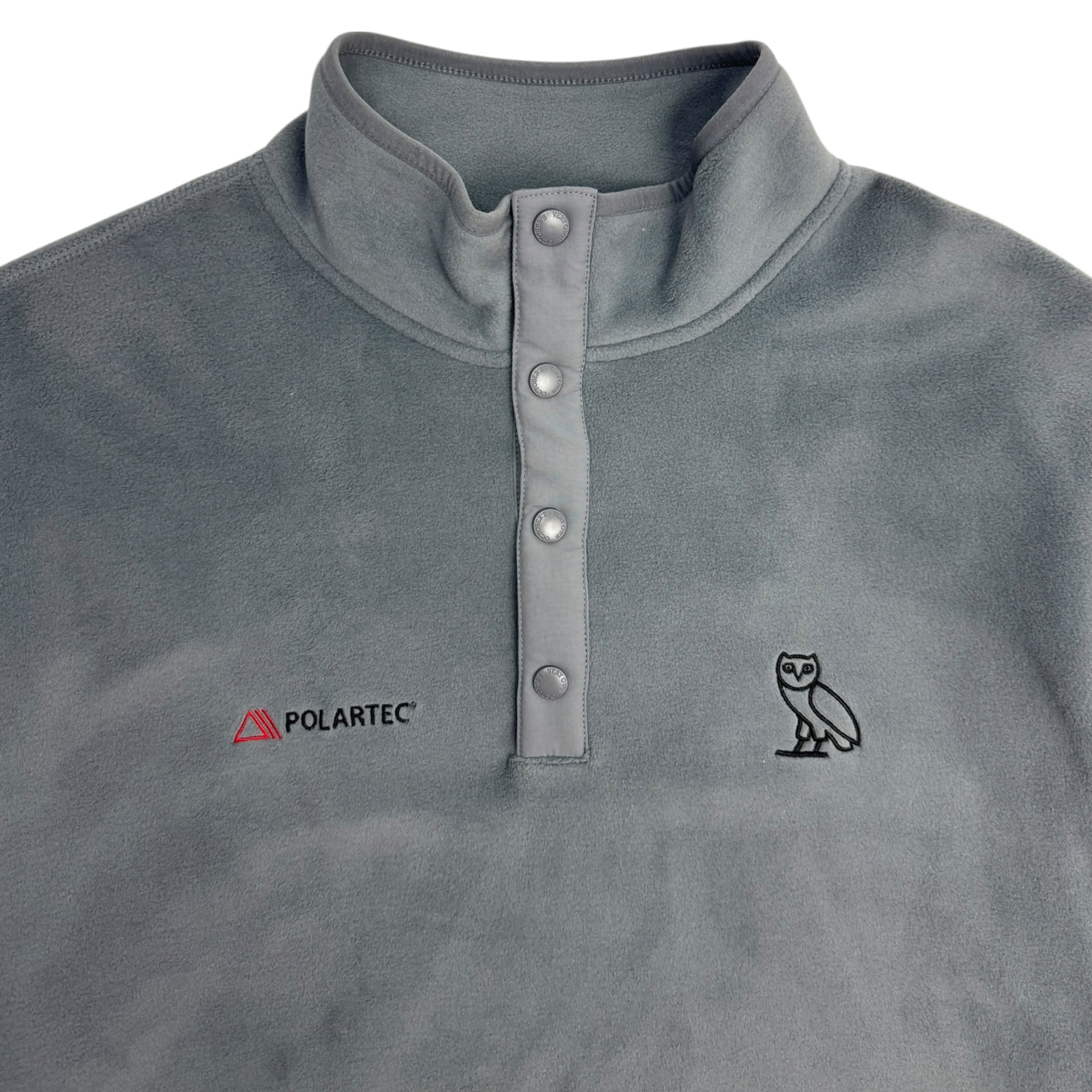 OVO Polartec Thermal Pro Microfleece Mock Neck Light Grey