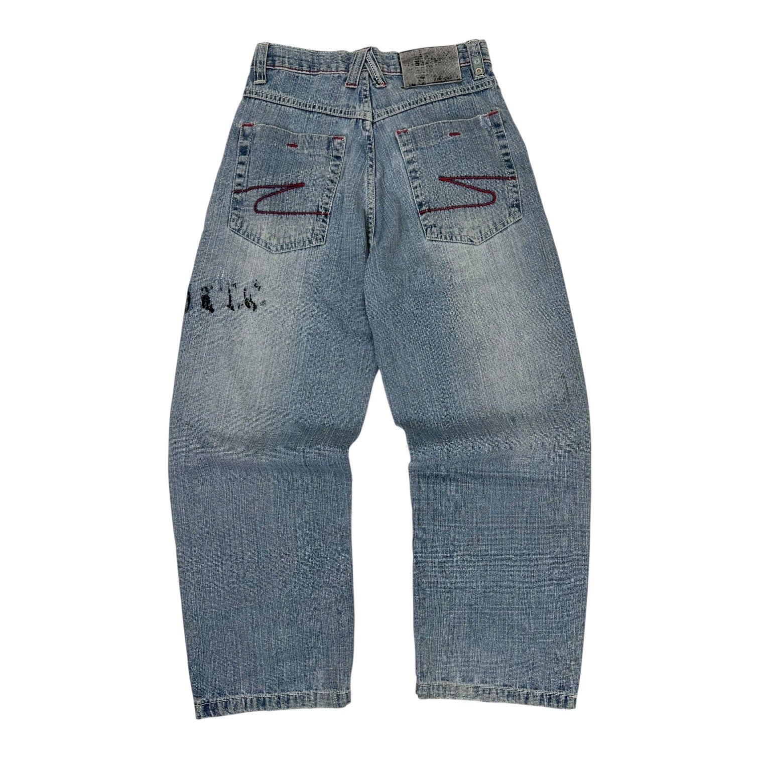 (W) Vintage Y2K Southpole Crown Baggy Denim Pant Medium Wash