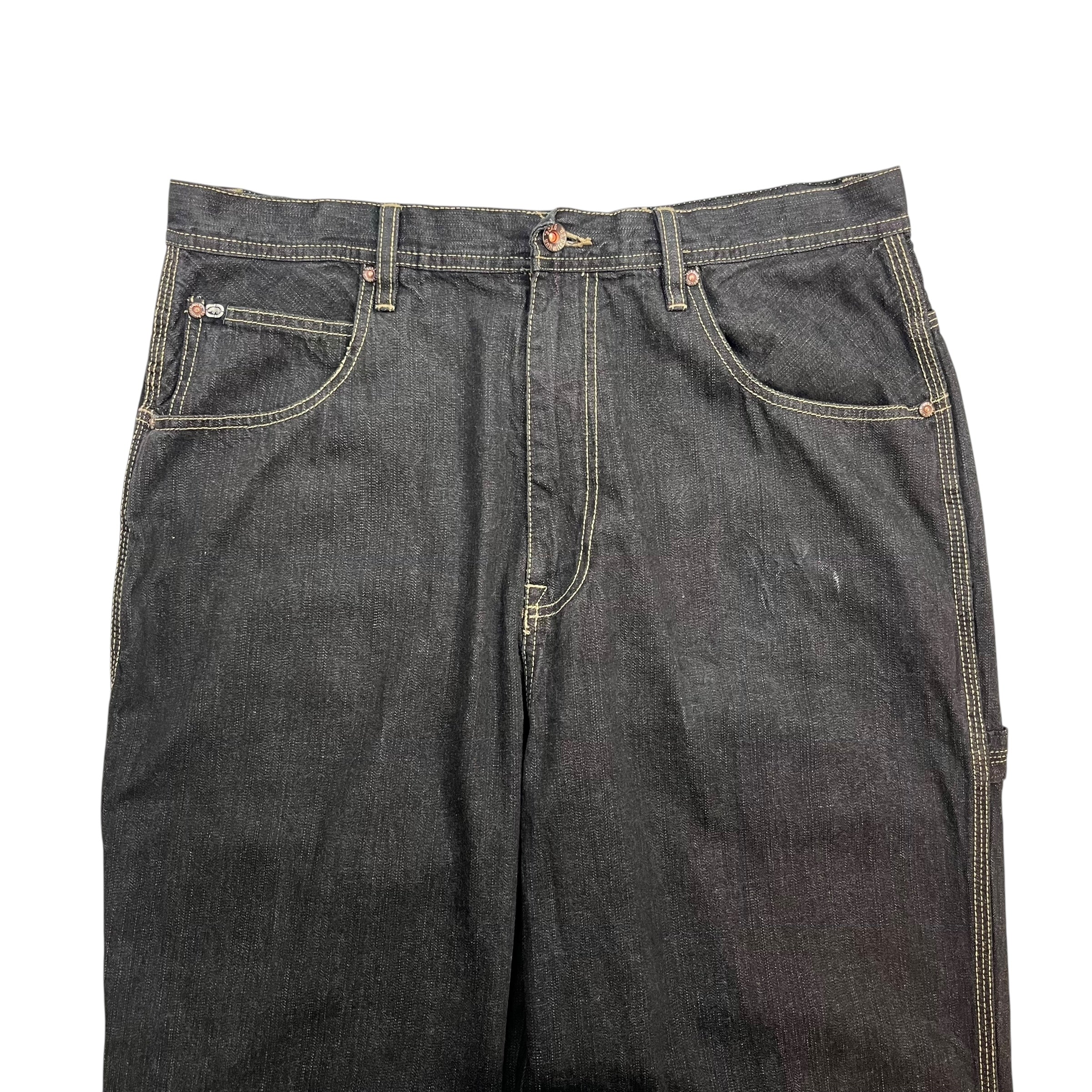 Ecko Unltd Baggy Carpenter Denim Pants Black