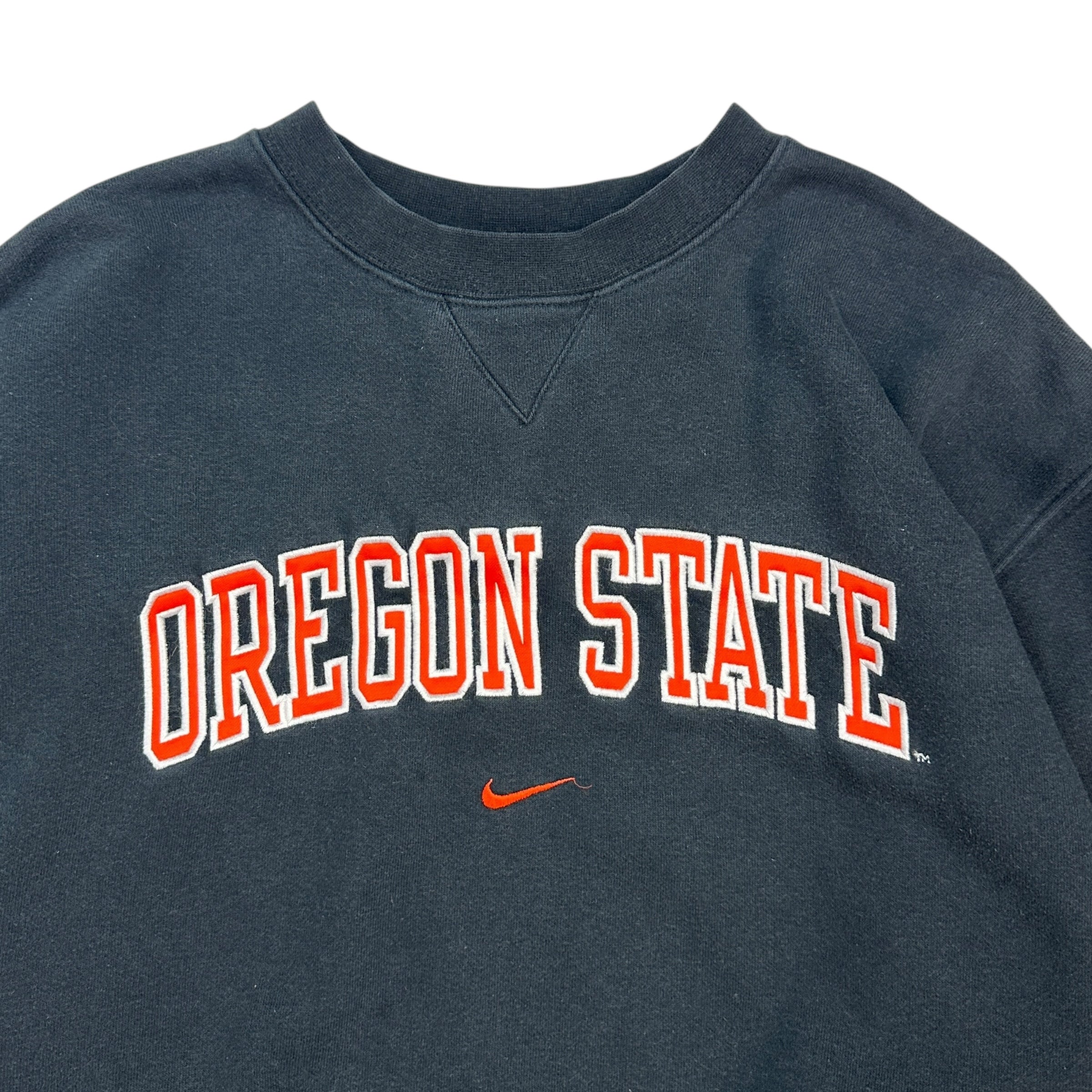 Vintage Nike Oregon State Centre Swoosh Crewneck Black