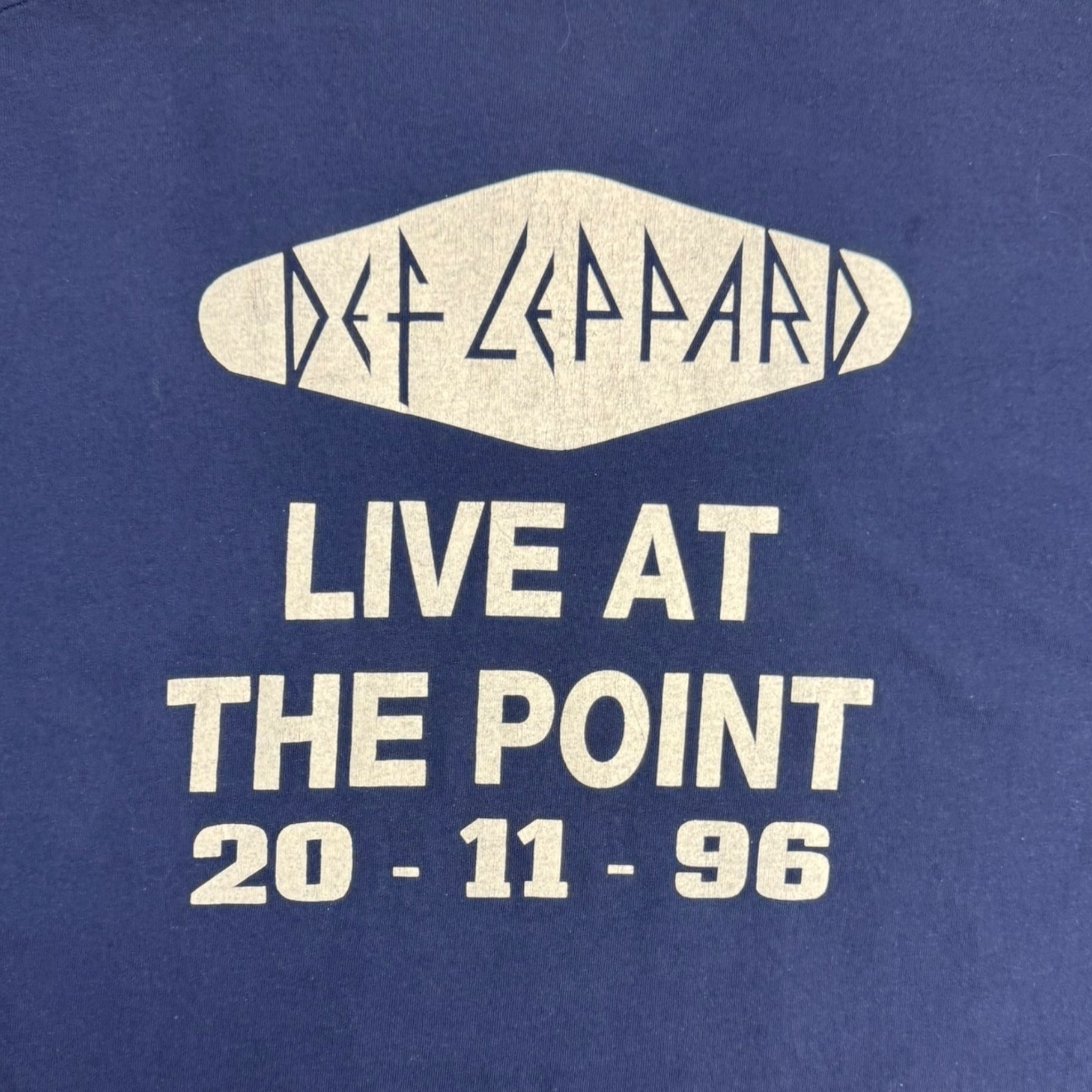 1996 Def Leppard “Live @ The Point” T-Shirt Navy