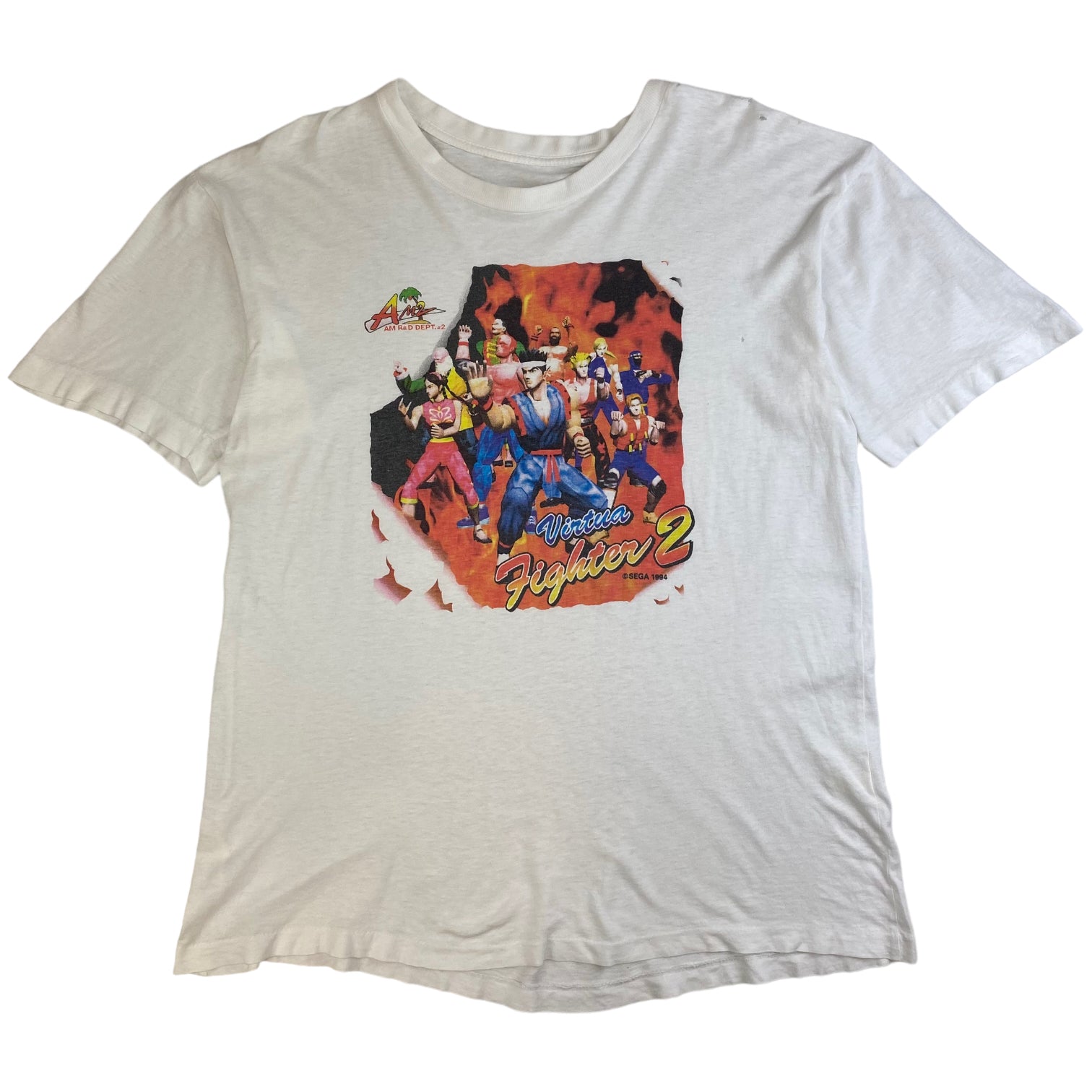 1994 Virtua Fighter 2 Sega Tee White