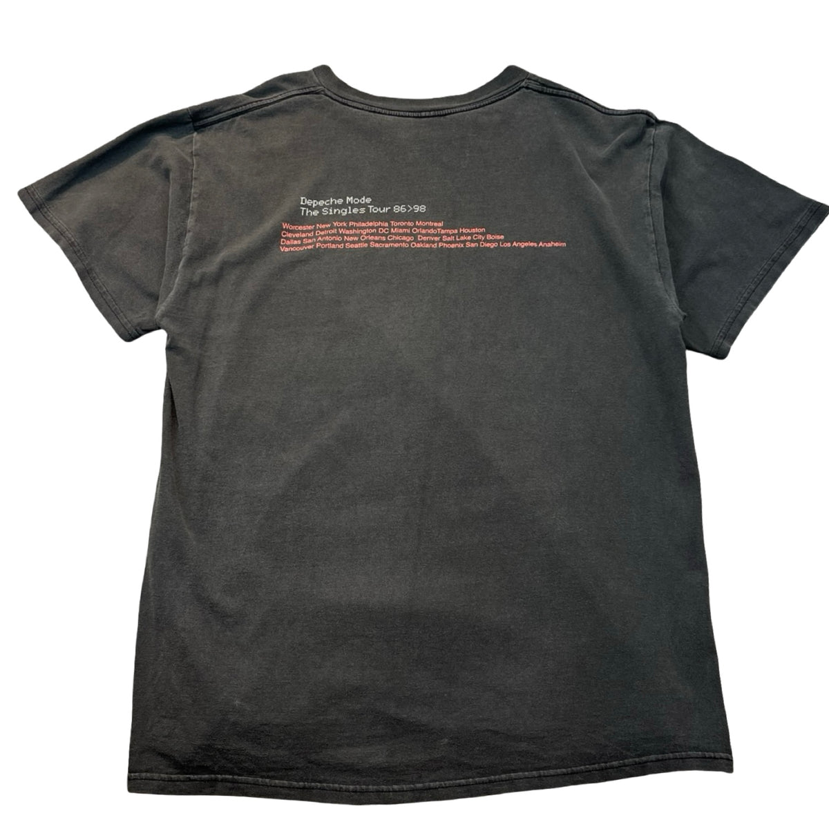 Vintage Depeche Mode Singles Tour T-Shirt Black