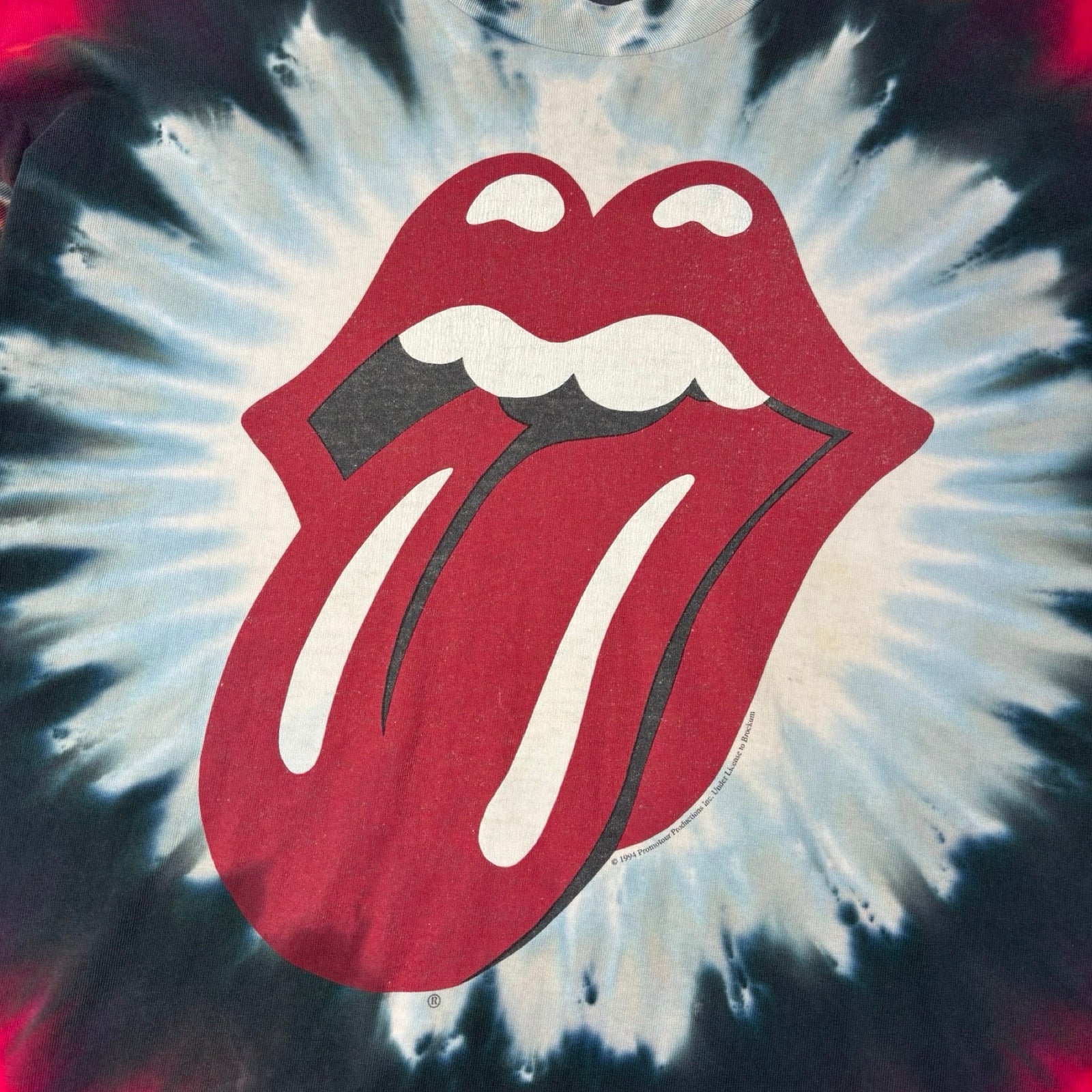 1994 Rolling Stones Voodoo Lounge Tour Tye Dye T-Shirt