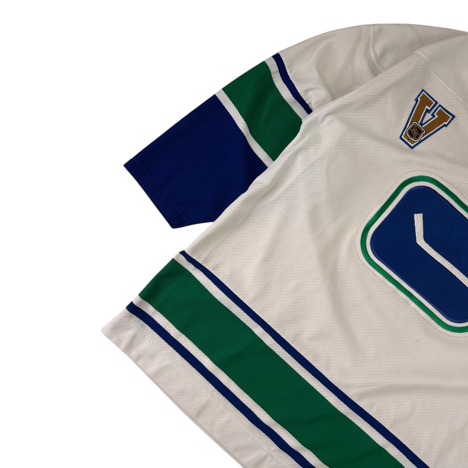Vintage Vancouver Canucks White Stick Jersey White