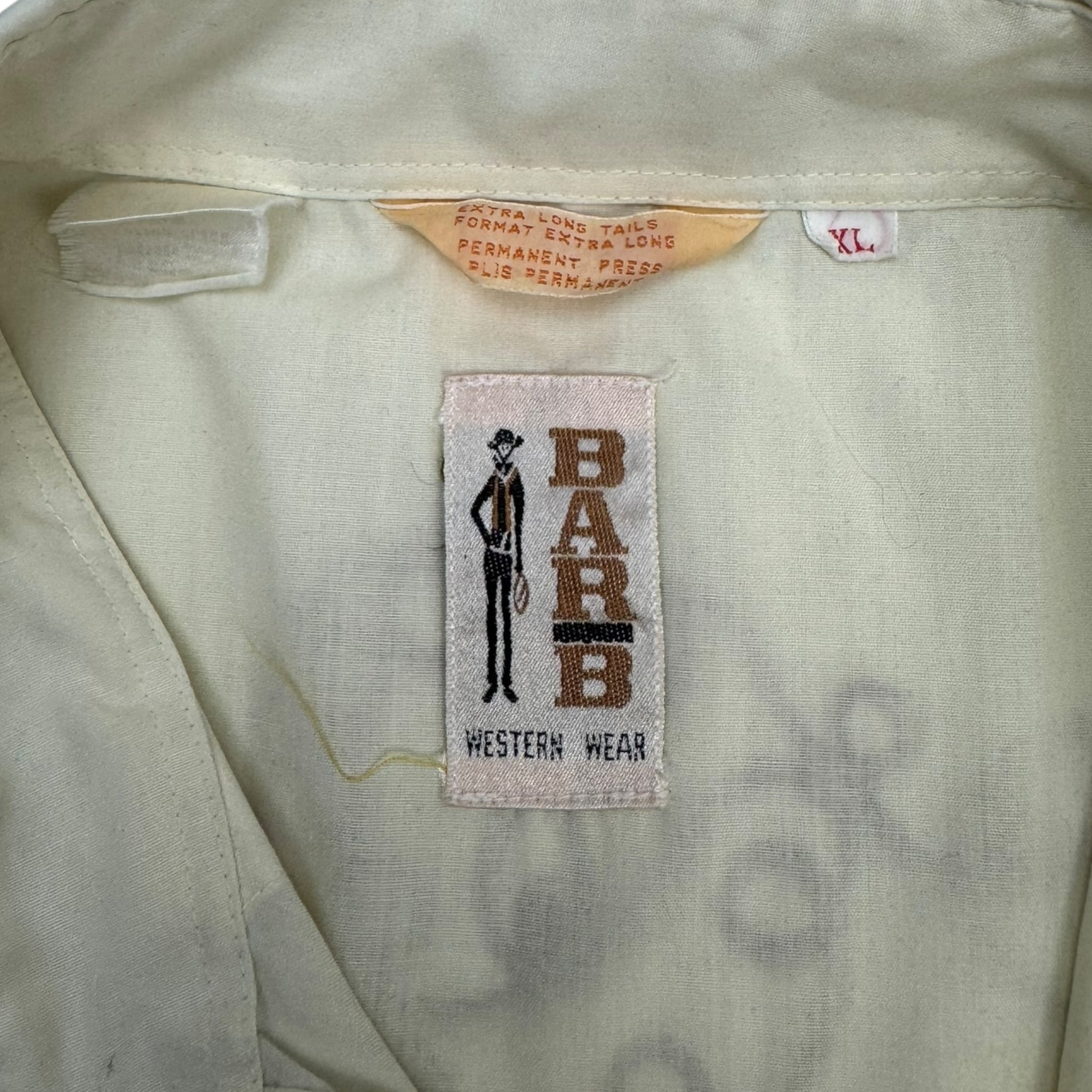 Vintage 70s Bar-B Pearl Snap Button Up