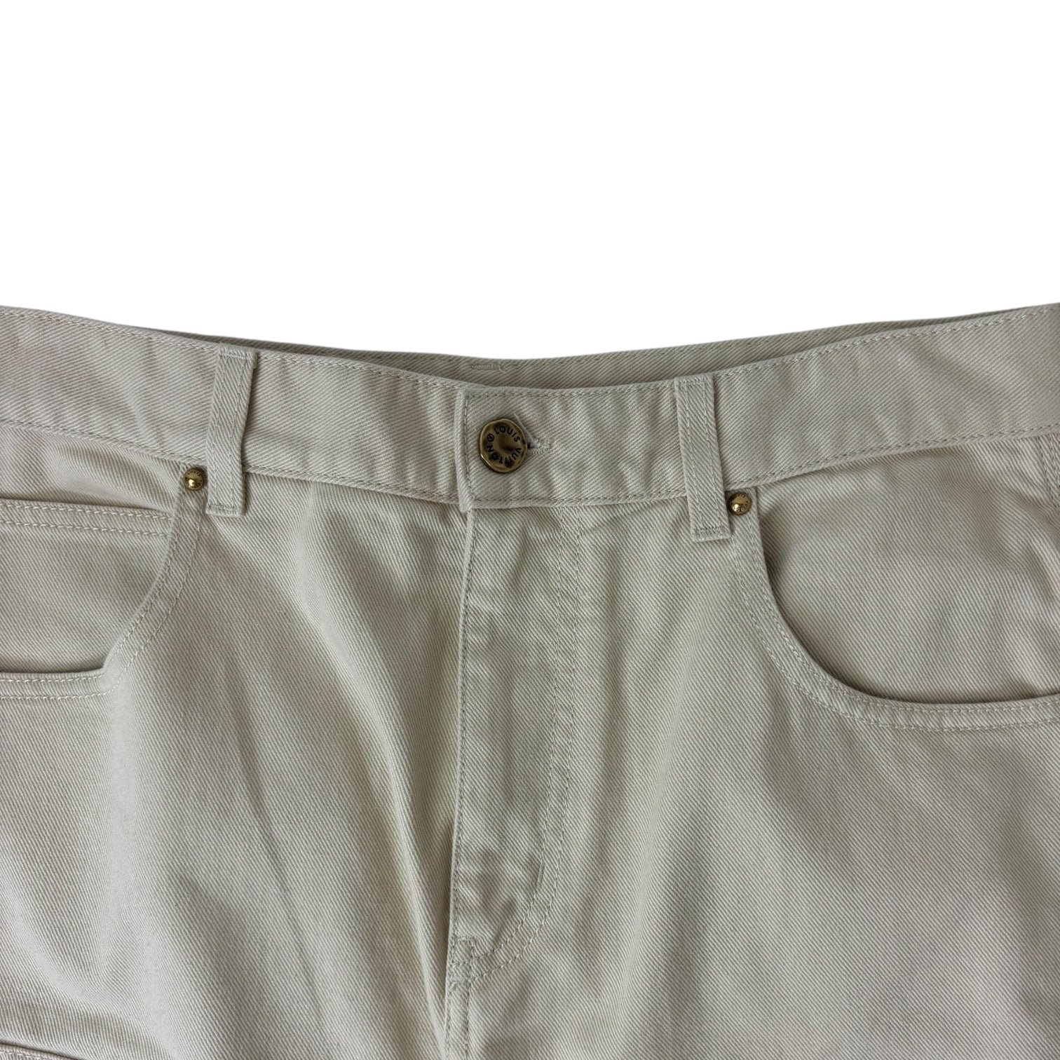 Louis Vuitton Monogram Double Knee Carpenter Pant Cream
