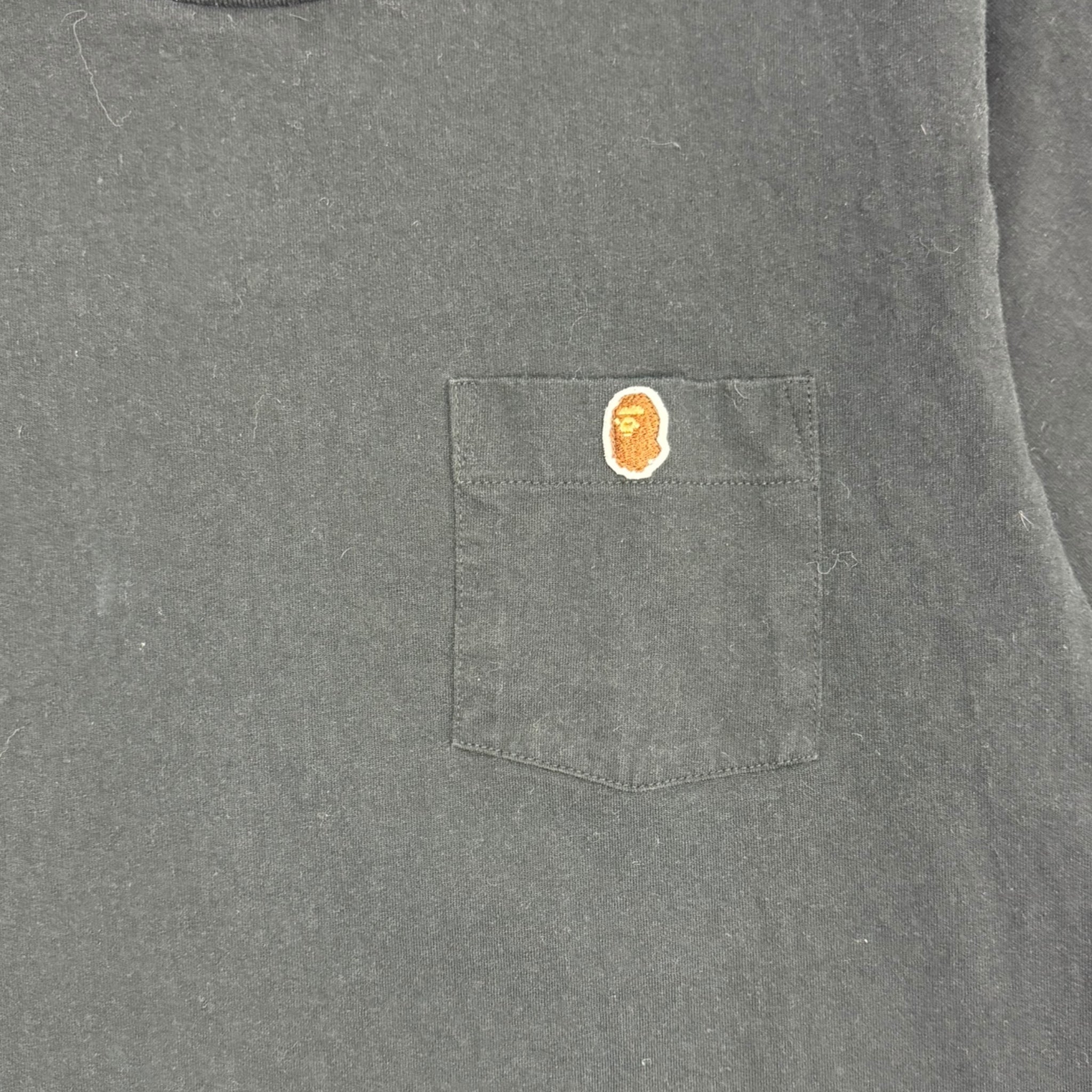 Bape One Point Pocket Tee Black