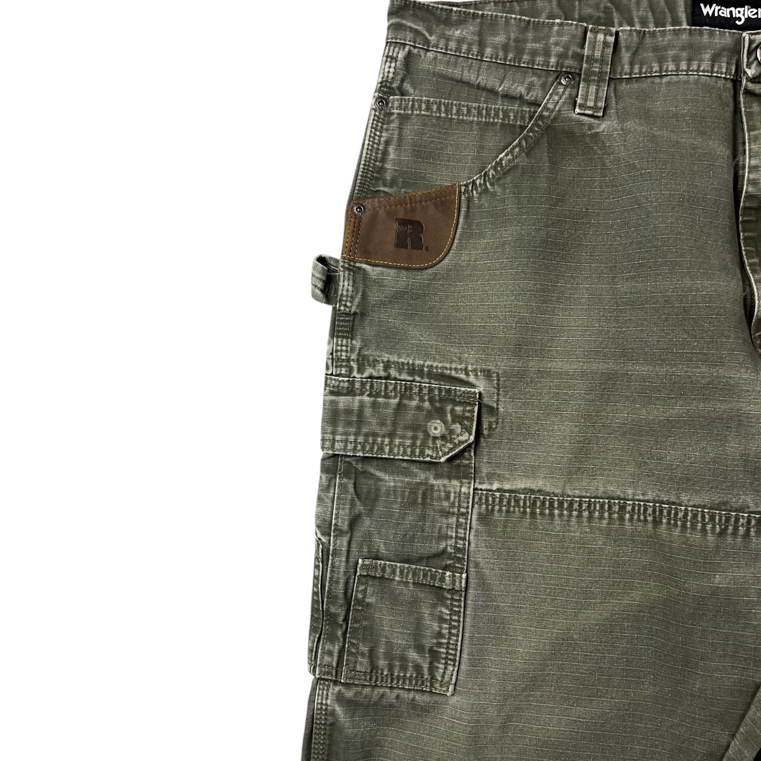 Vintage Wrangler Riggs Workwear Carpenter Pants Green