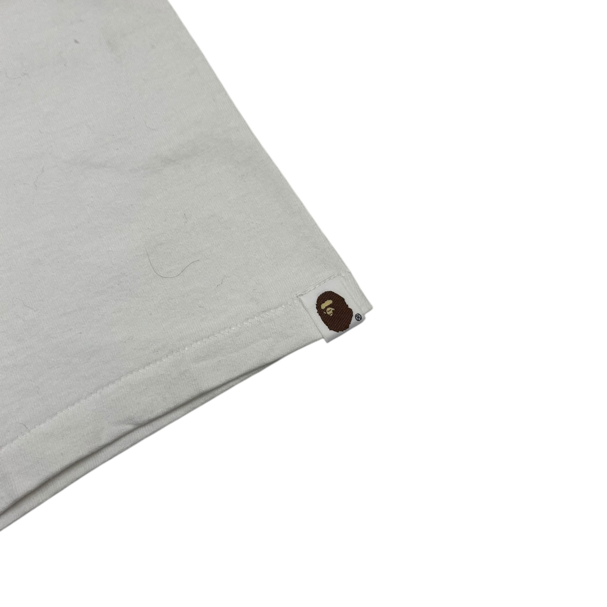 BAPE 1st Camo College Tee White