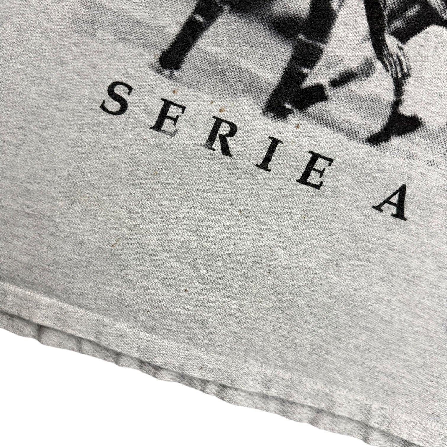 Vintage Lotto Italy Serie A Soccer Tee Grey