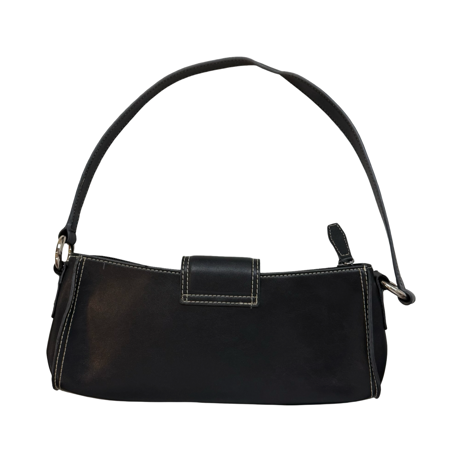 (W) Vintage Nine West Shoulder Bag And Coin Pouch Black