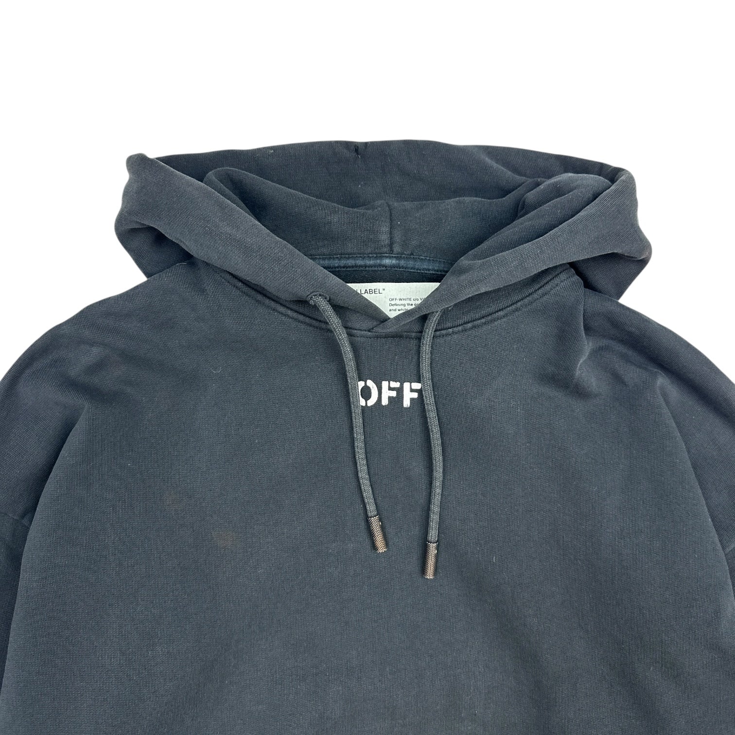 Off-White Diag Spray Hoodie Black