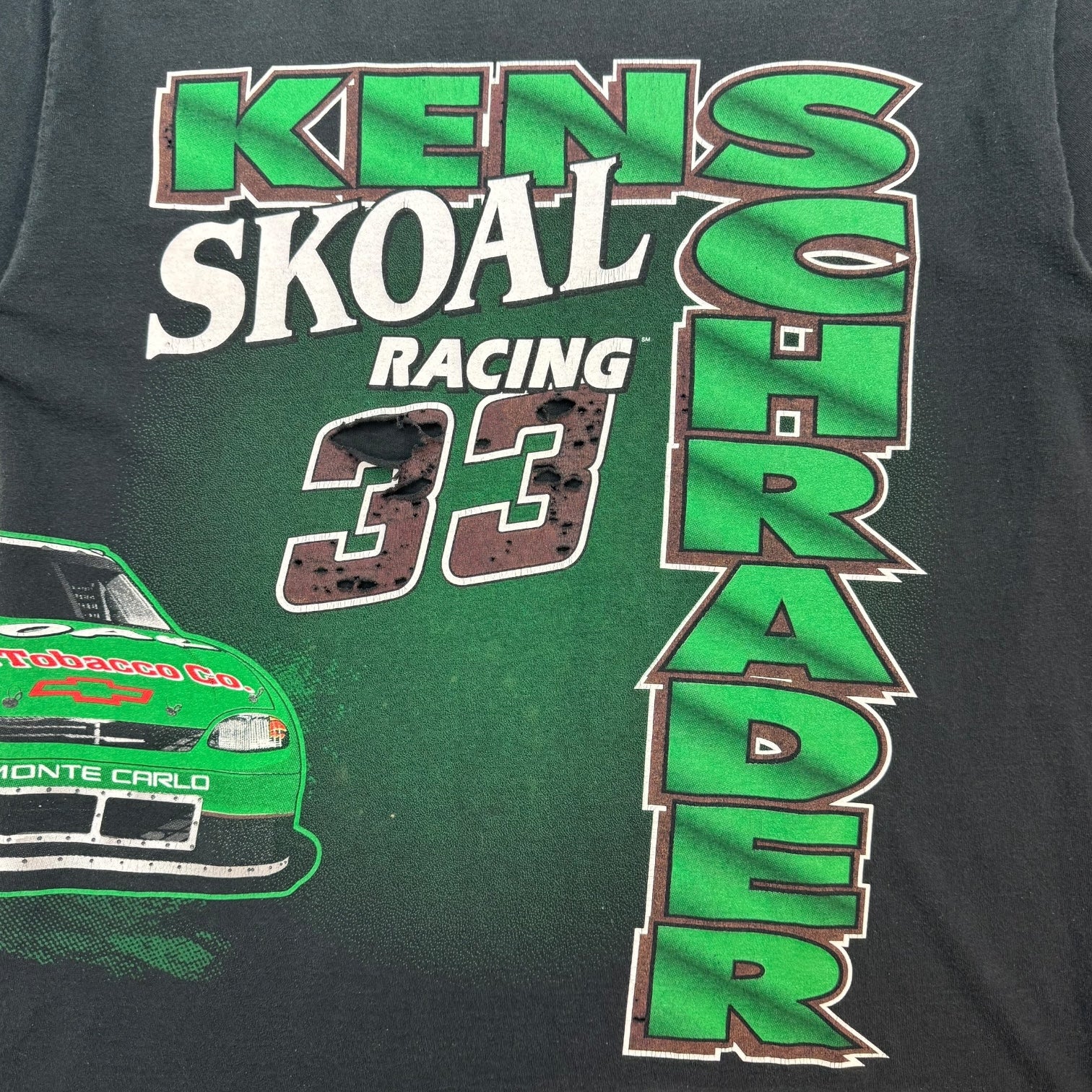 Vintage NASCAR Ken Schrader Tee Black