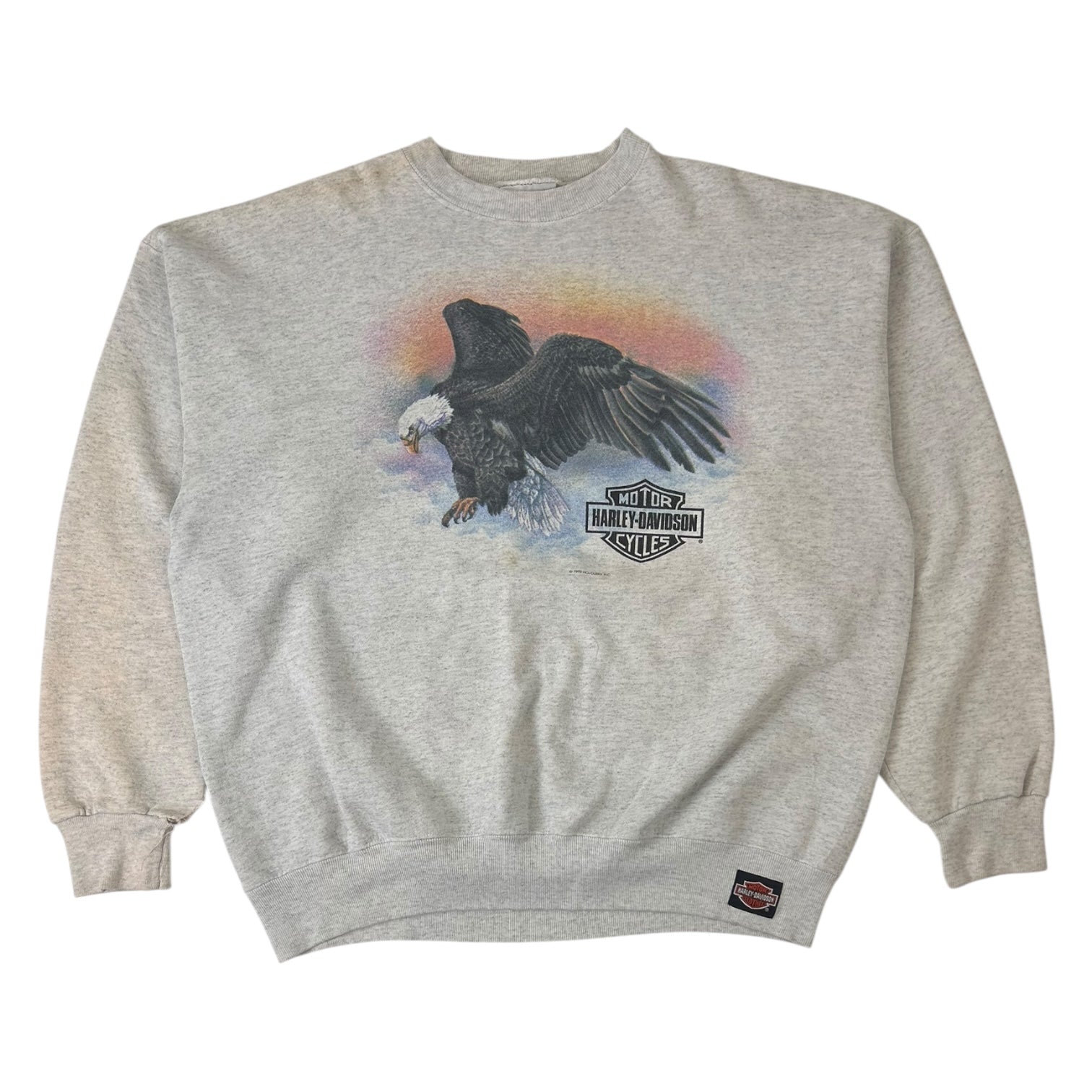 Vintage Harley Davidson Crewneck Grey