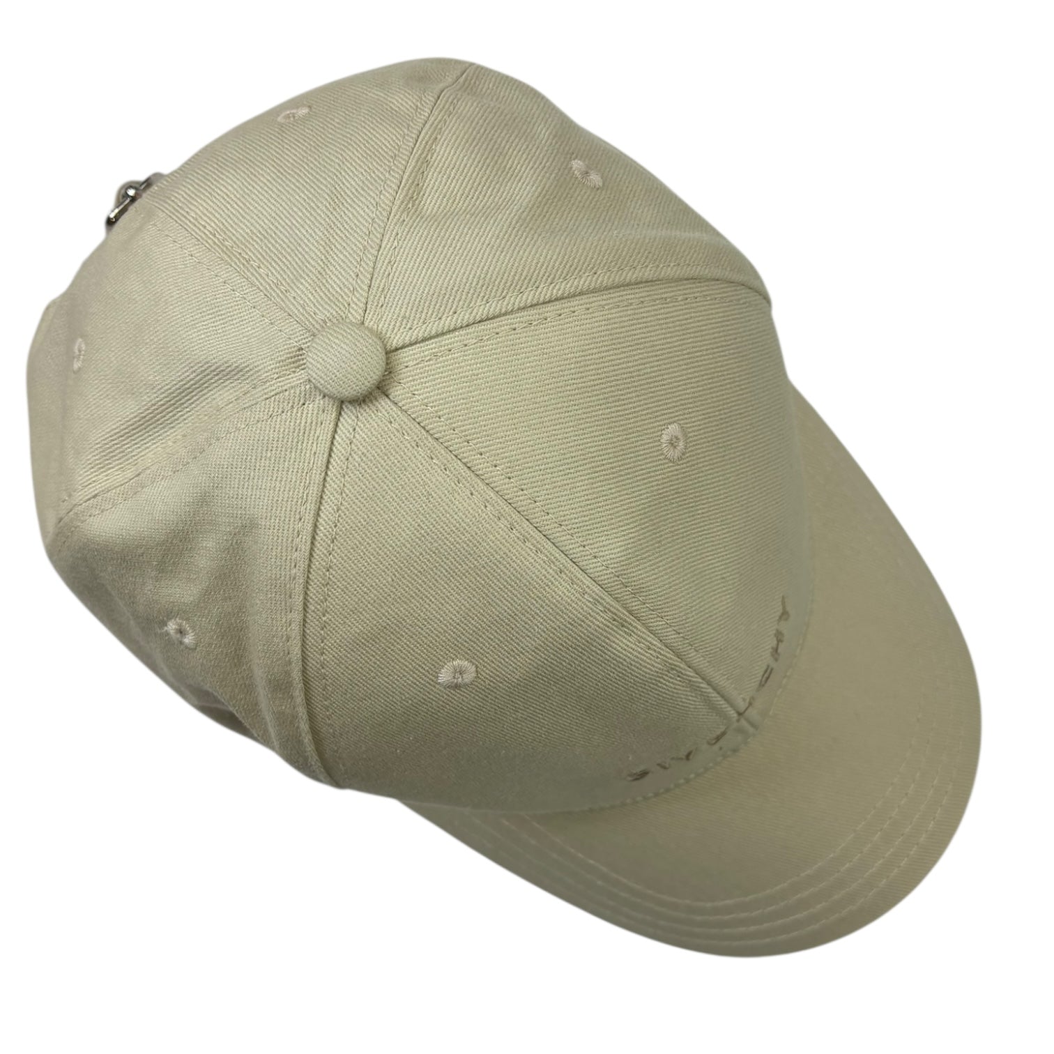 Givenchy Curved Logo StrapBack Hat Pale Golden