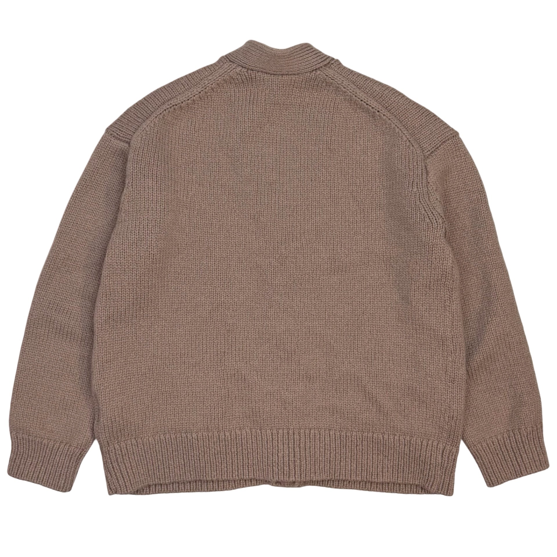 (W) Acne Studios Oversized Wool Blend Cardigan Light Brown