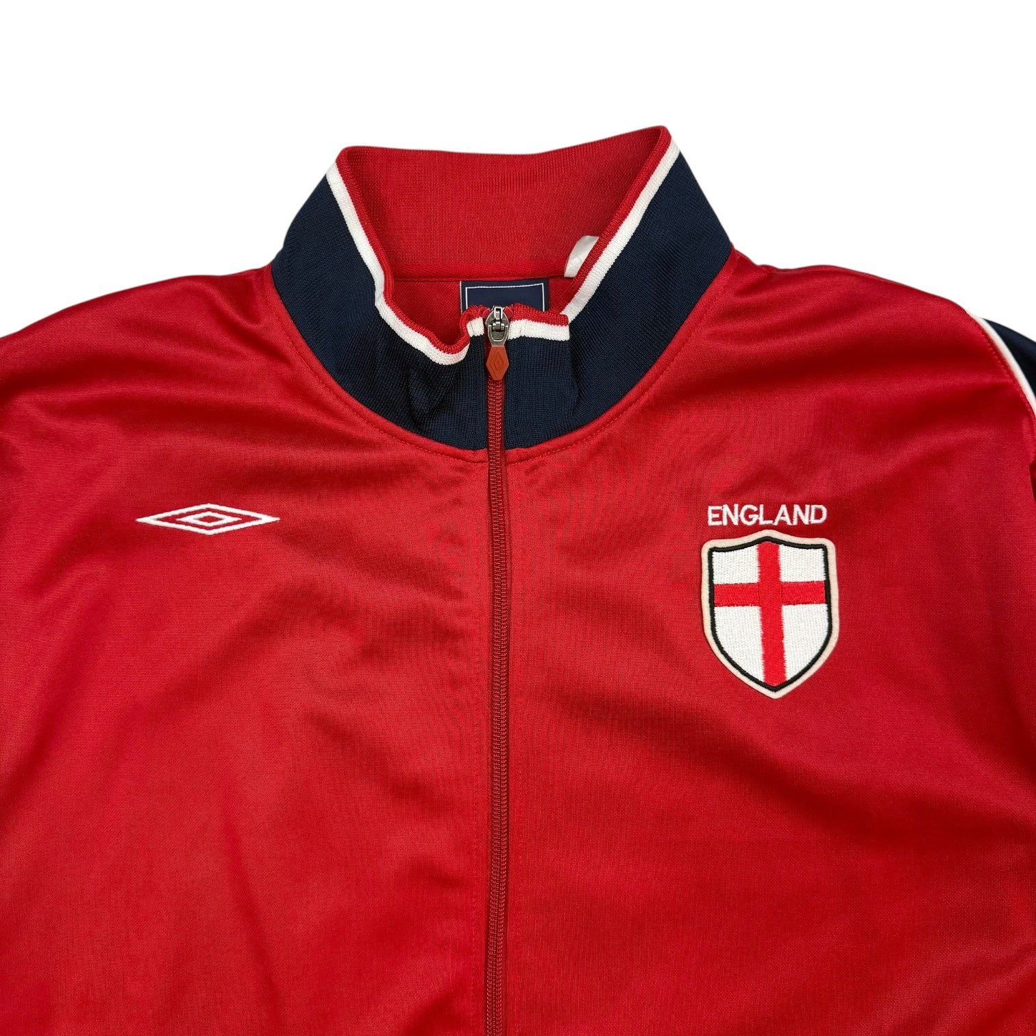 Vintage Umbro England National Team Zip Up Sweater Red