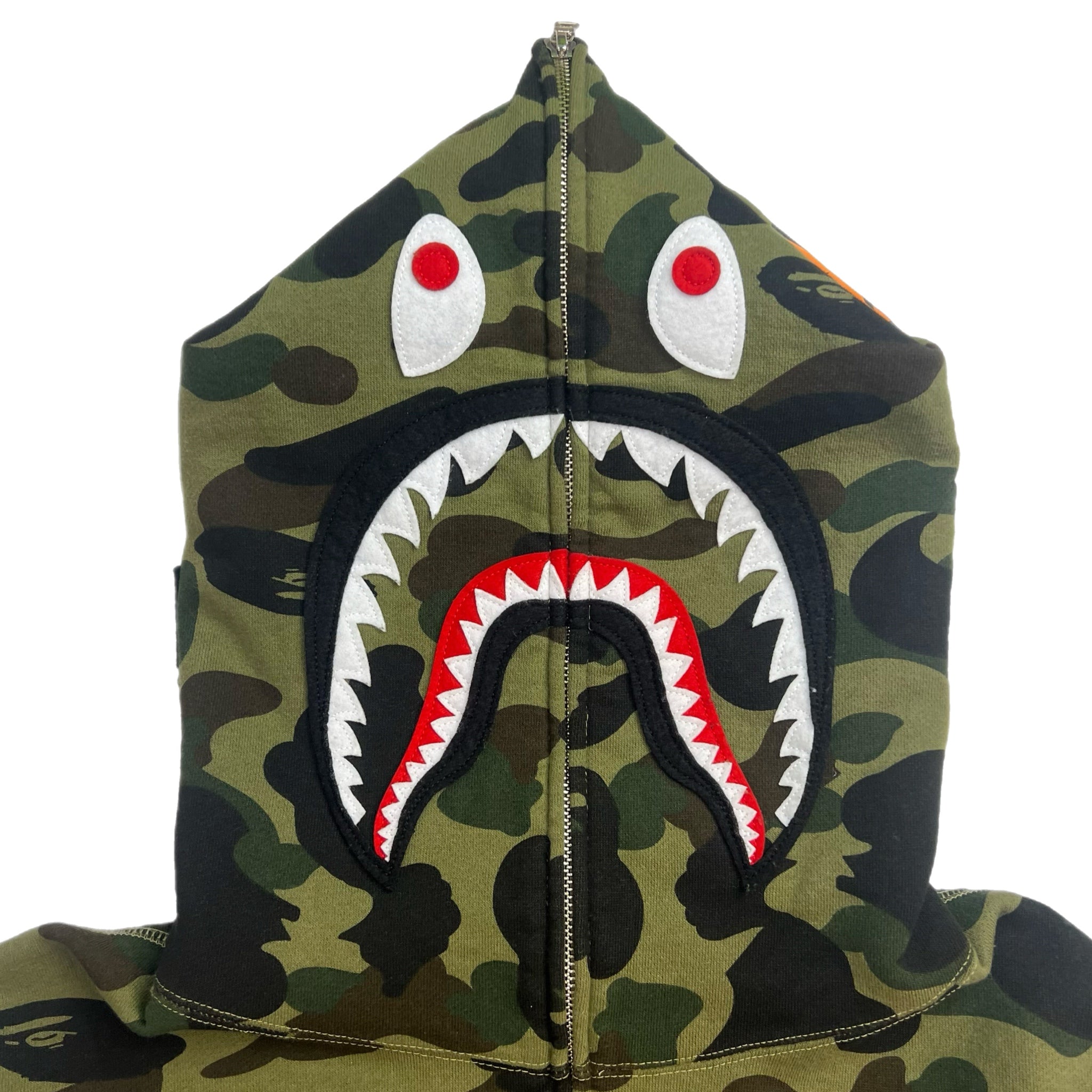 Bape 1st Camo Green Full-Zip Shark Hoodie