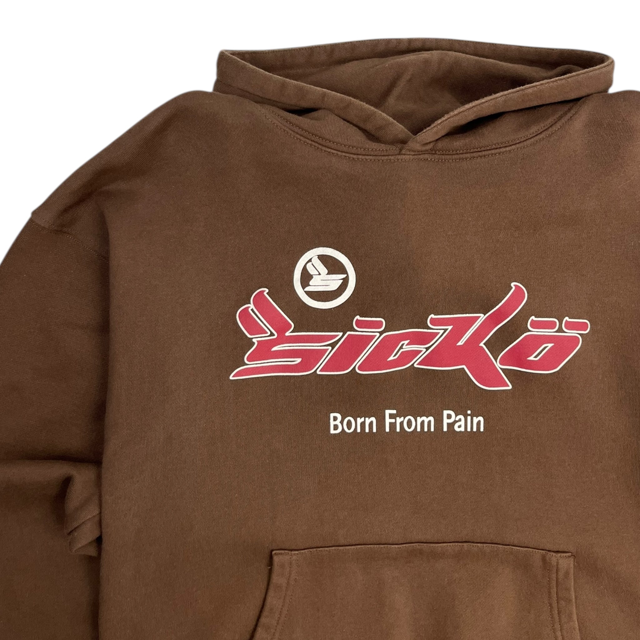 Sicko Born From Pain Hoodie Brown