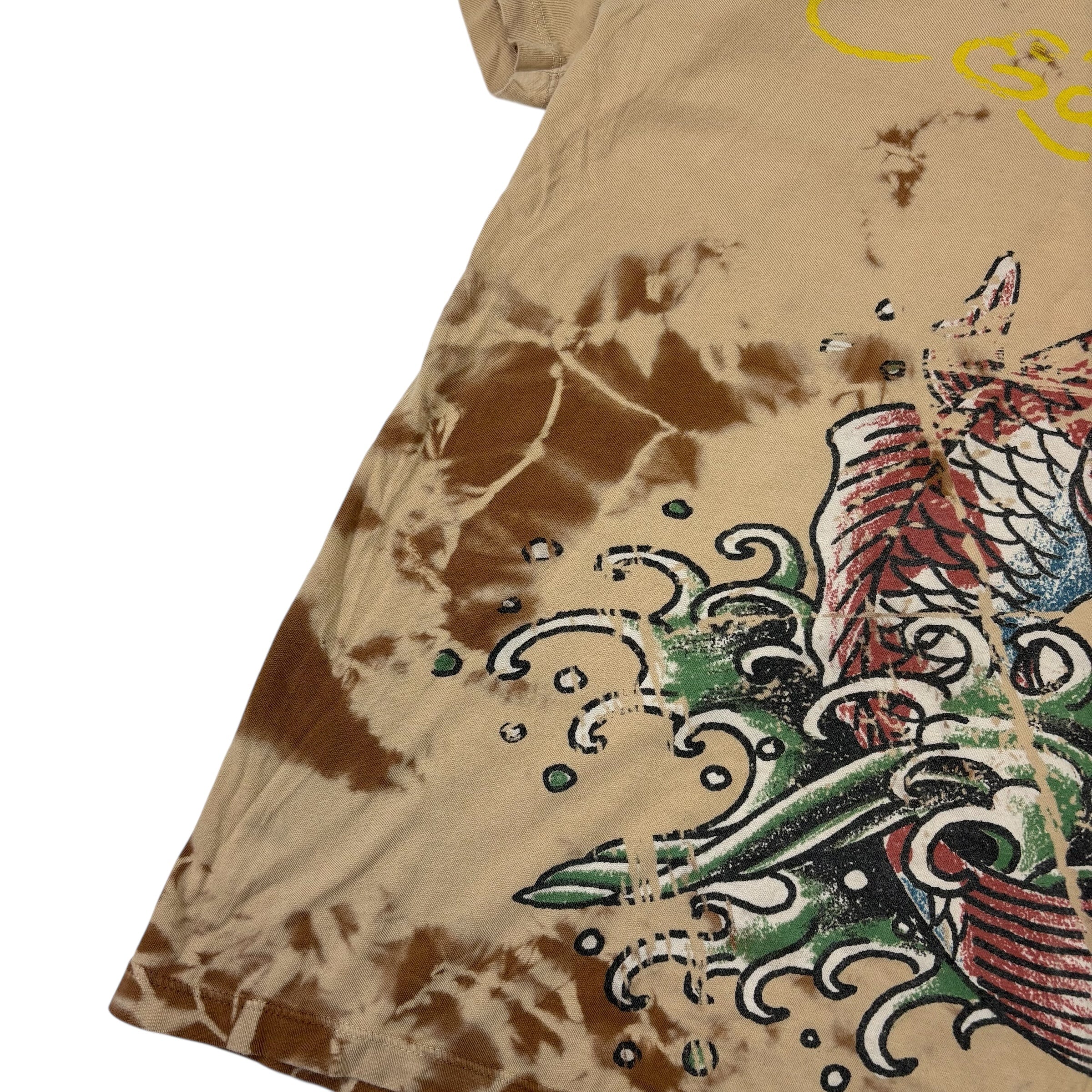 Vintage Ed Hardy By Christian Audigier T-Shirt Light Brown