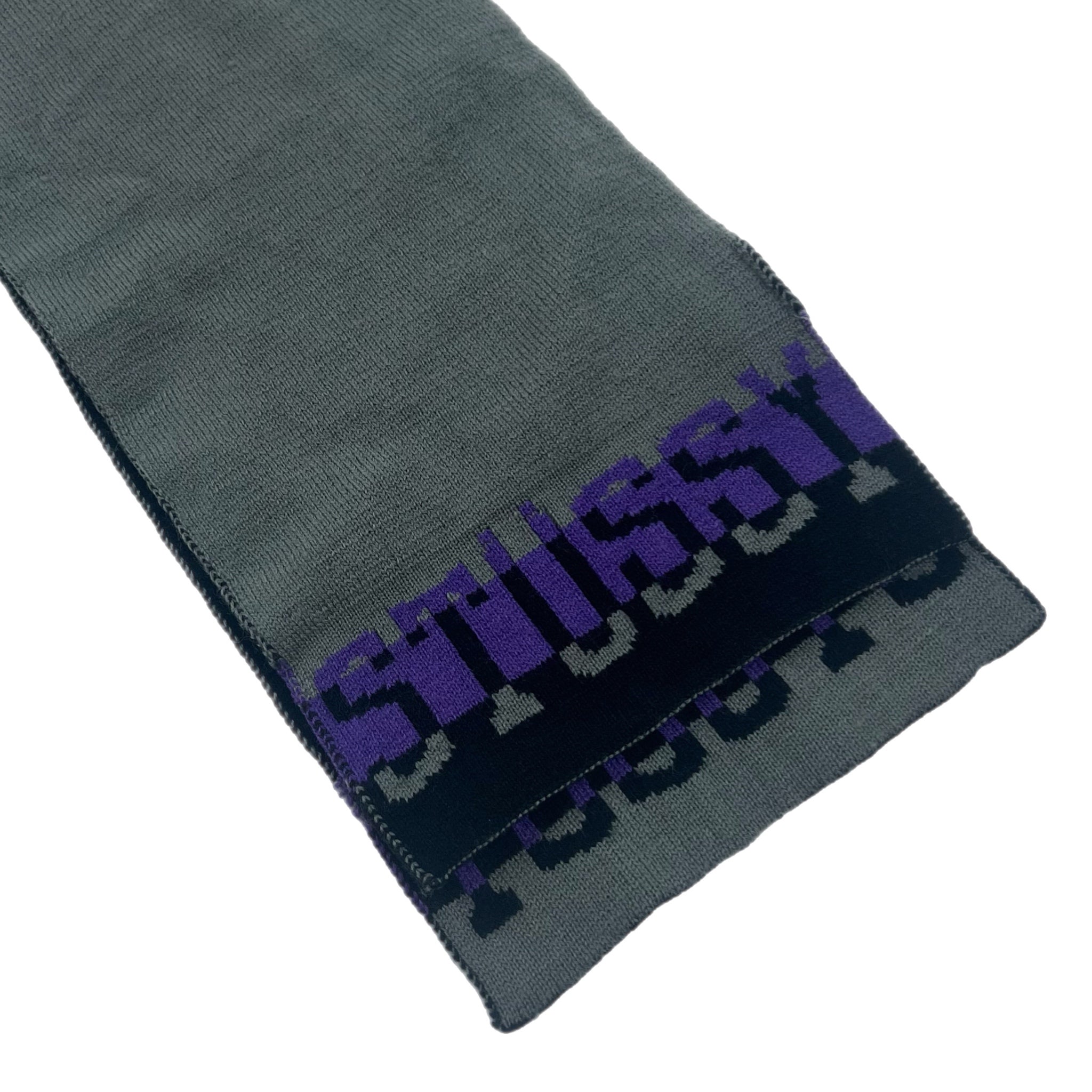 Stussy Knit Scarf Purple/Grey