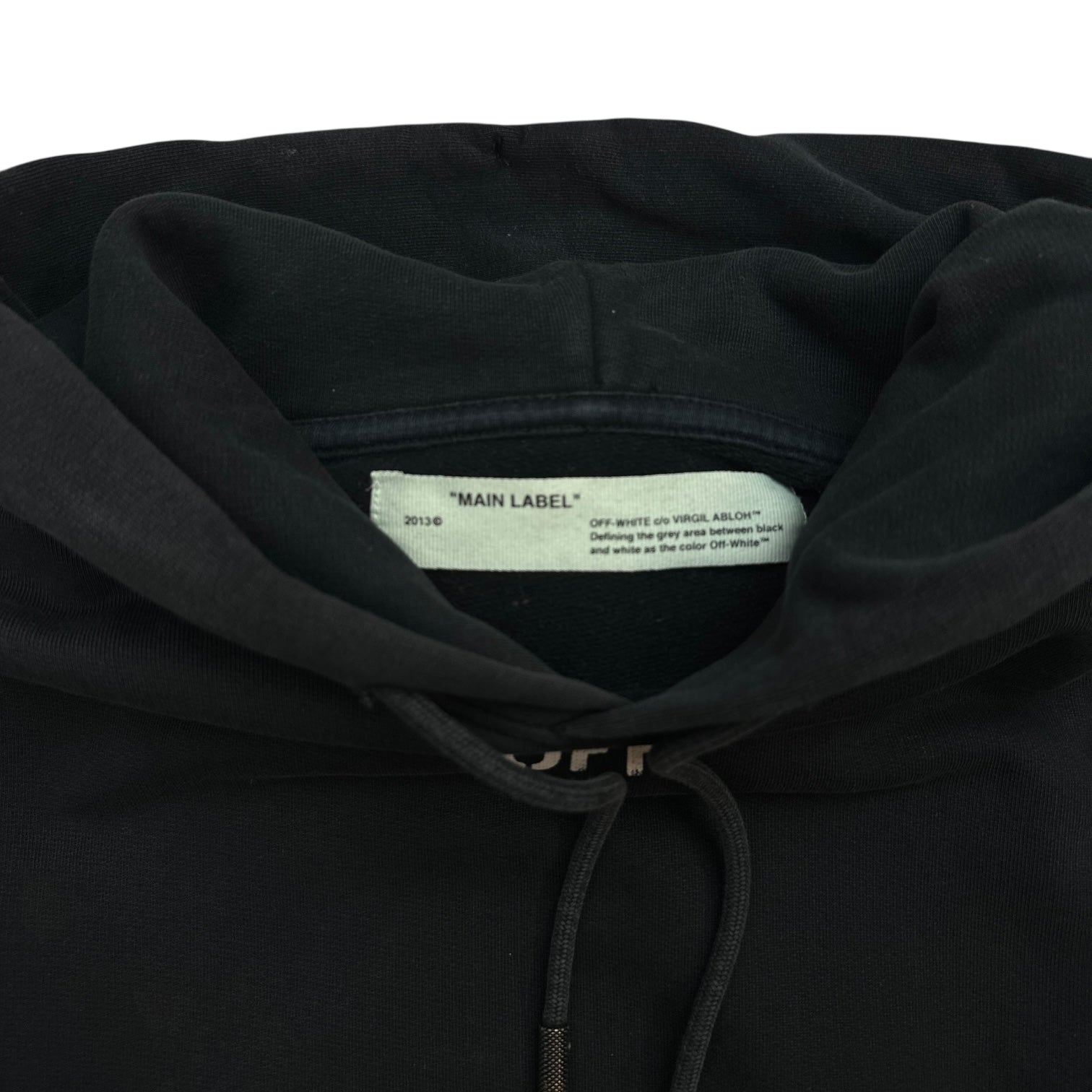 Off-White Diag Spray Hoodie Black