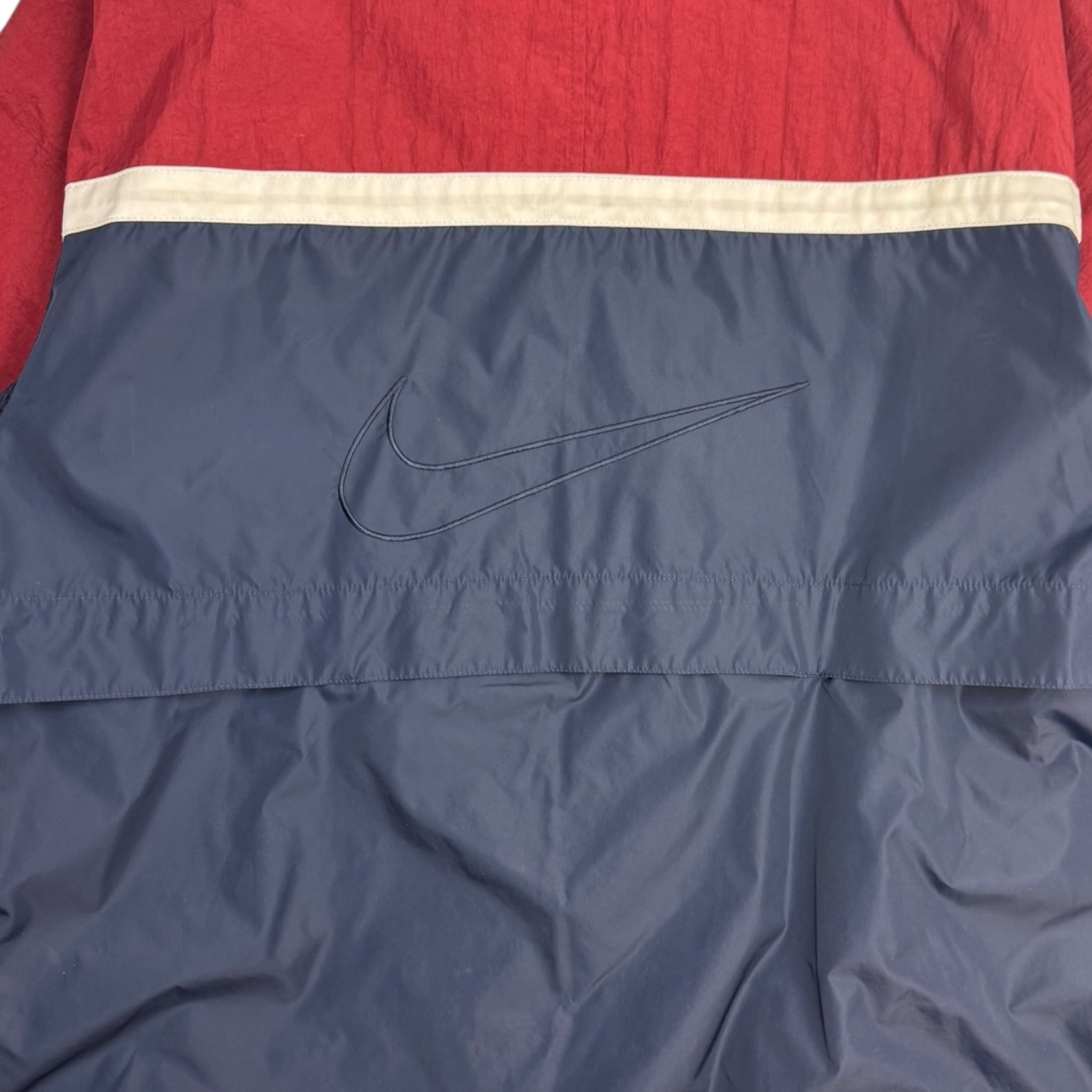 Vintage Nike Vented Long Parka Navy/Red