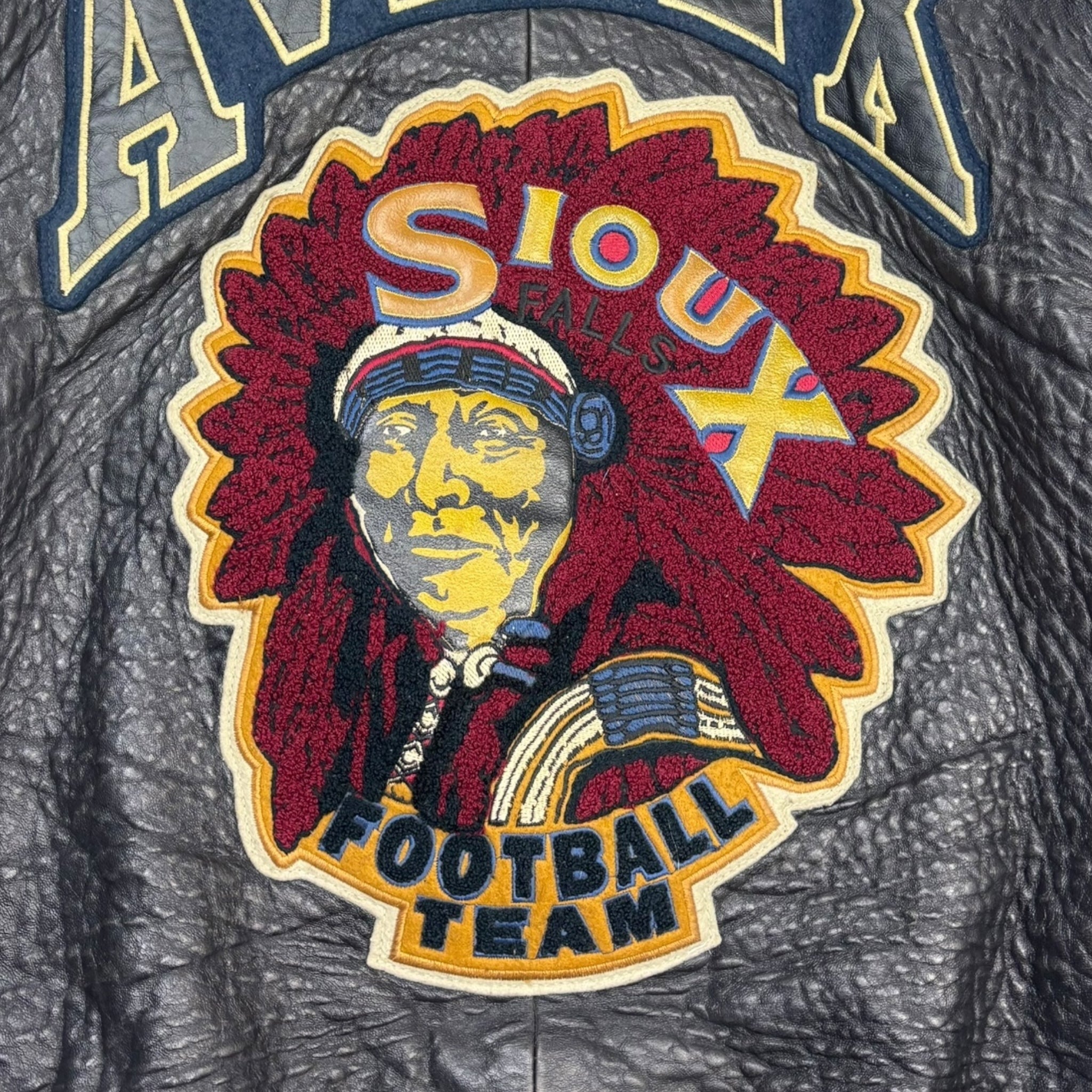 1957 Avirex Soux City Football Leather Jacket