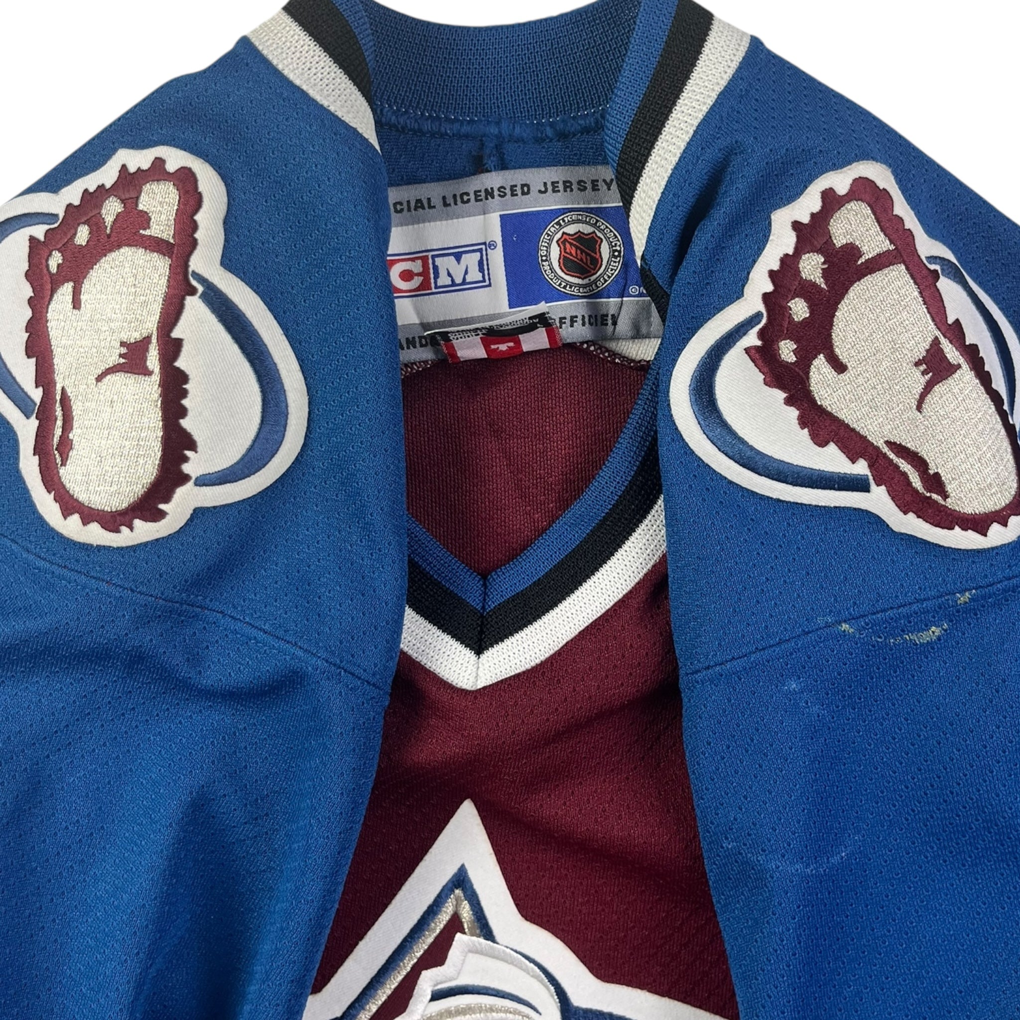 Colorado Avalanche Big Foot CCM Home Jersey