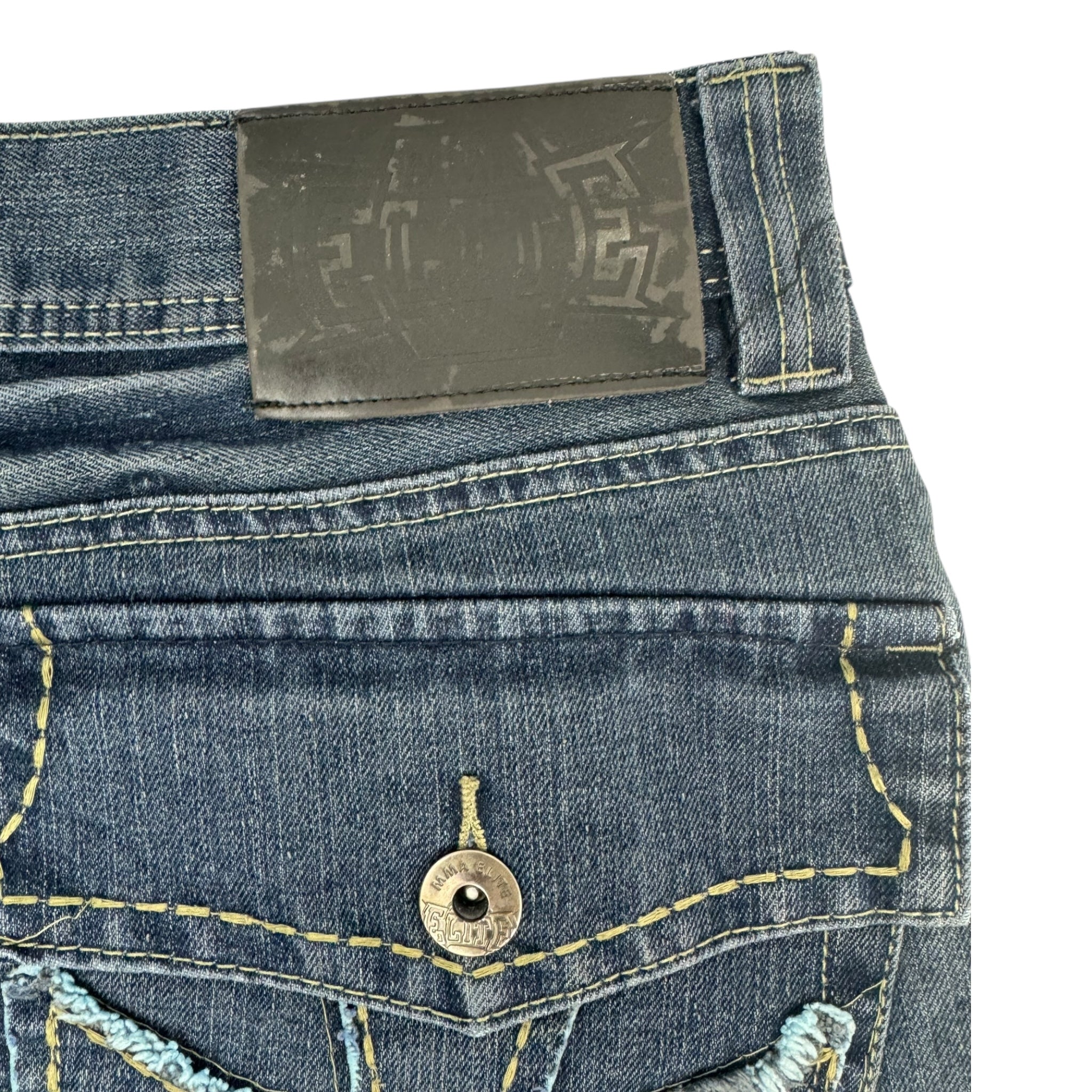 Y2K MMA Elite Embroidered Denim Bottoms