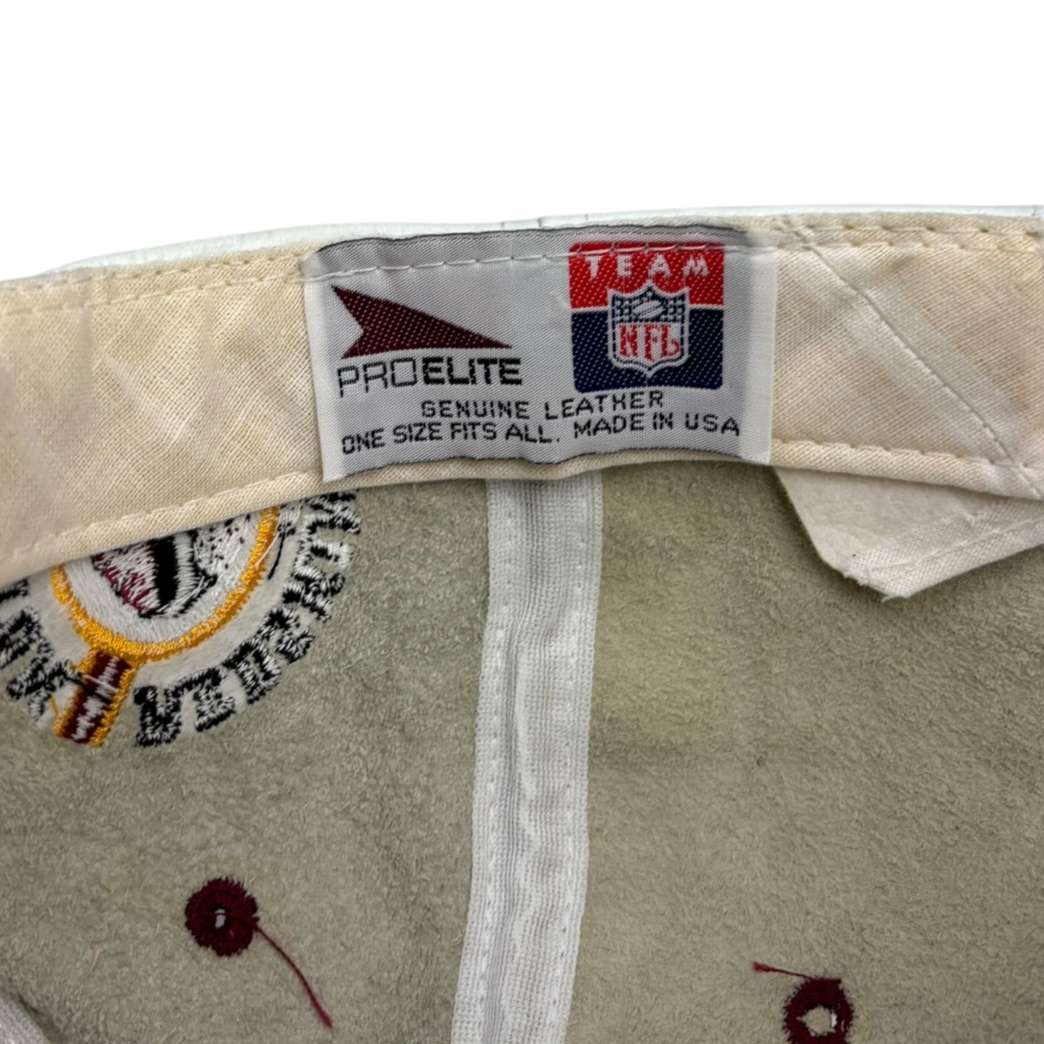 Vintage Washington Redskins Leather NFL Hat