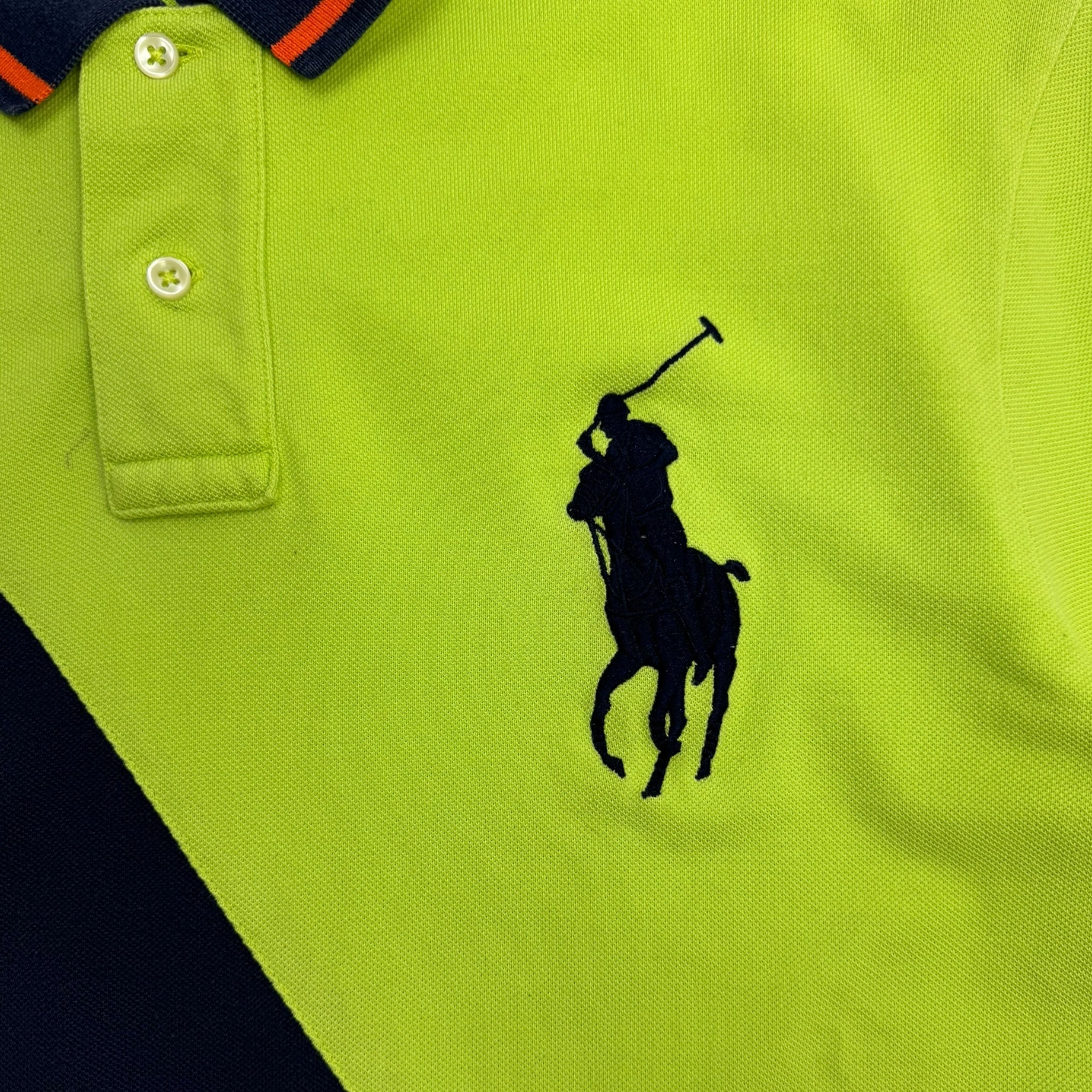 Vintage Polo Ralph Lauren Big Pony Diagonal Stripe Collared Shirt