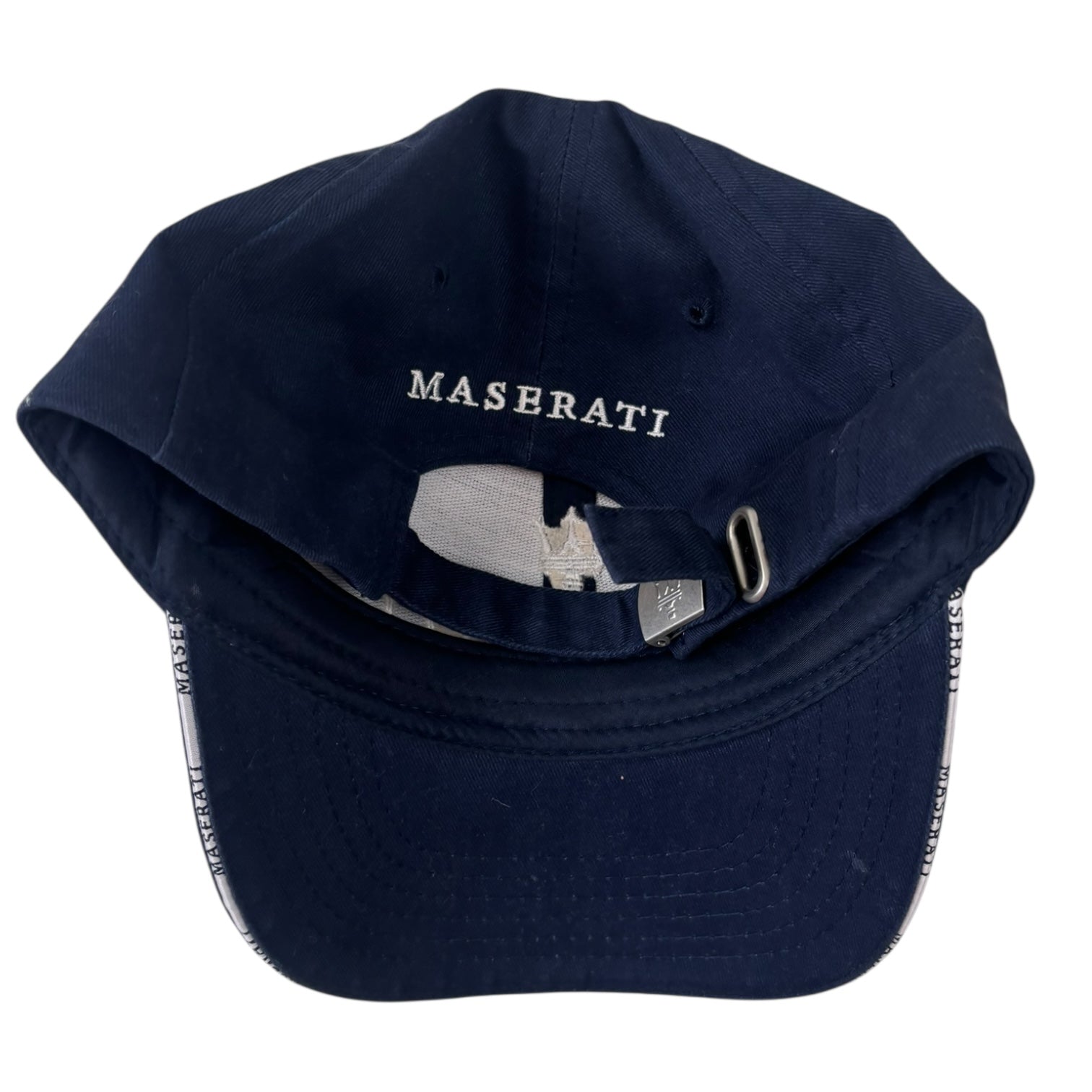 Vintage Maserati Strap Back Hat Navy