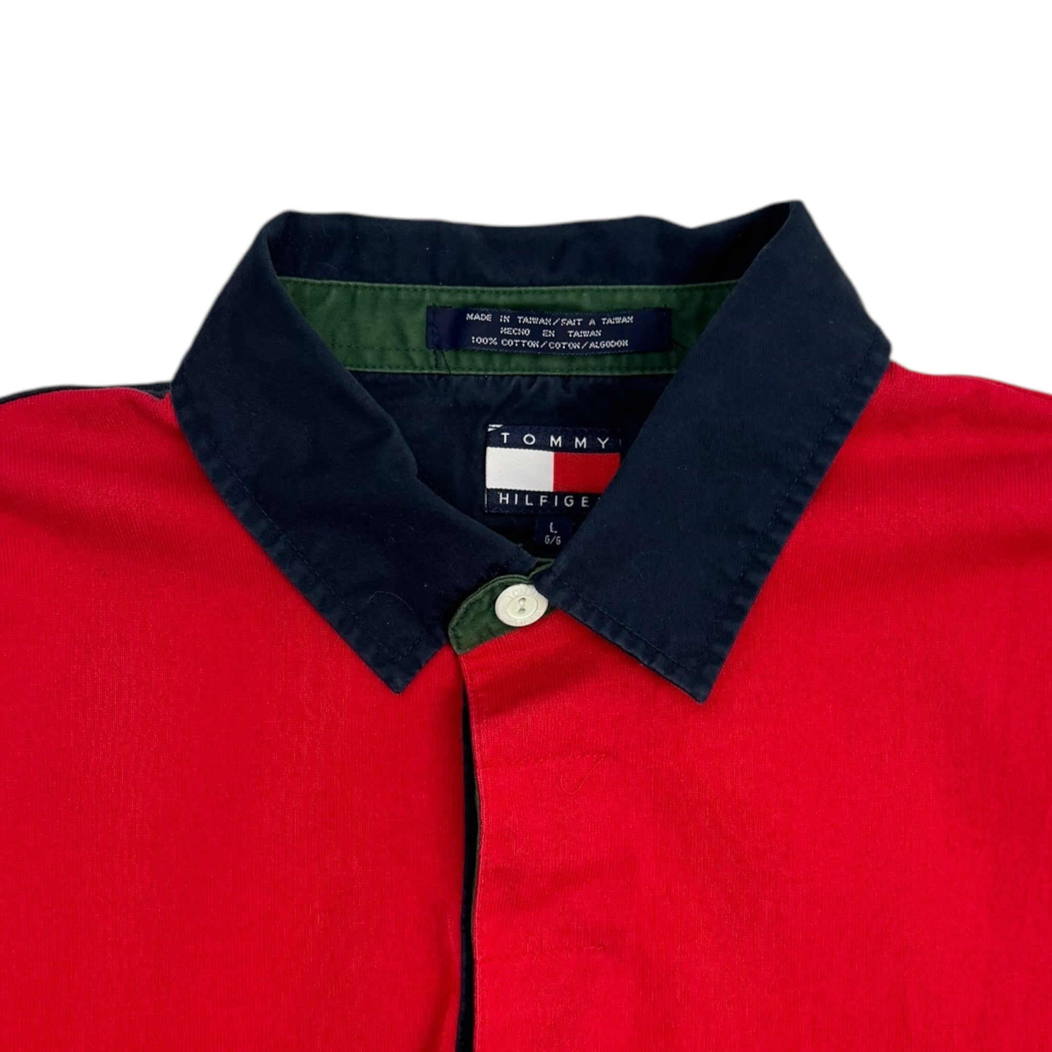 Vintage Tommy Hilfiger Sailing Gear Rugby Red