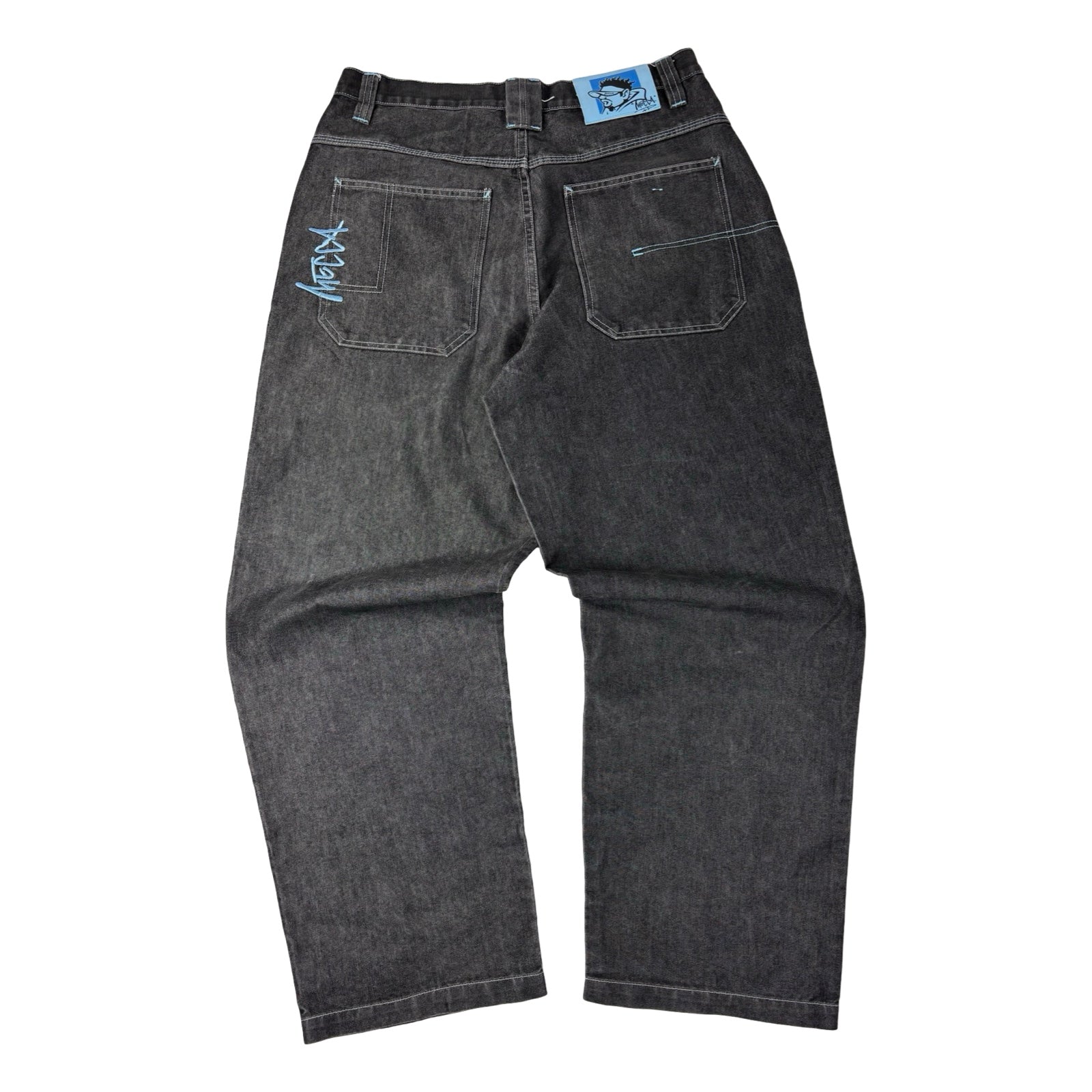 Vintage Mecca Jeans Baggy Denim Charcoal