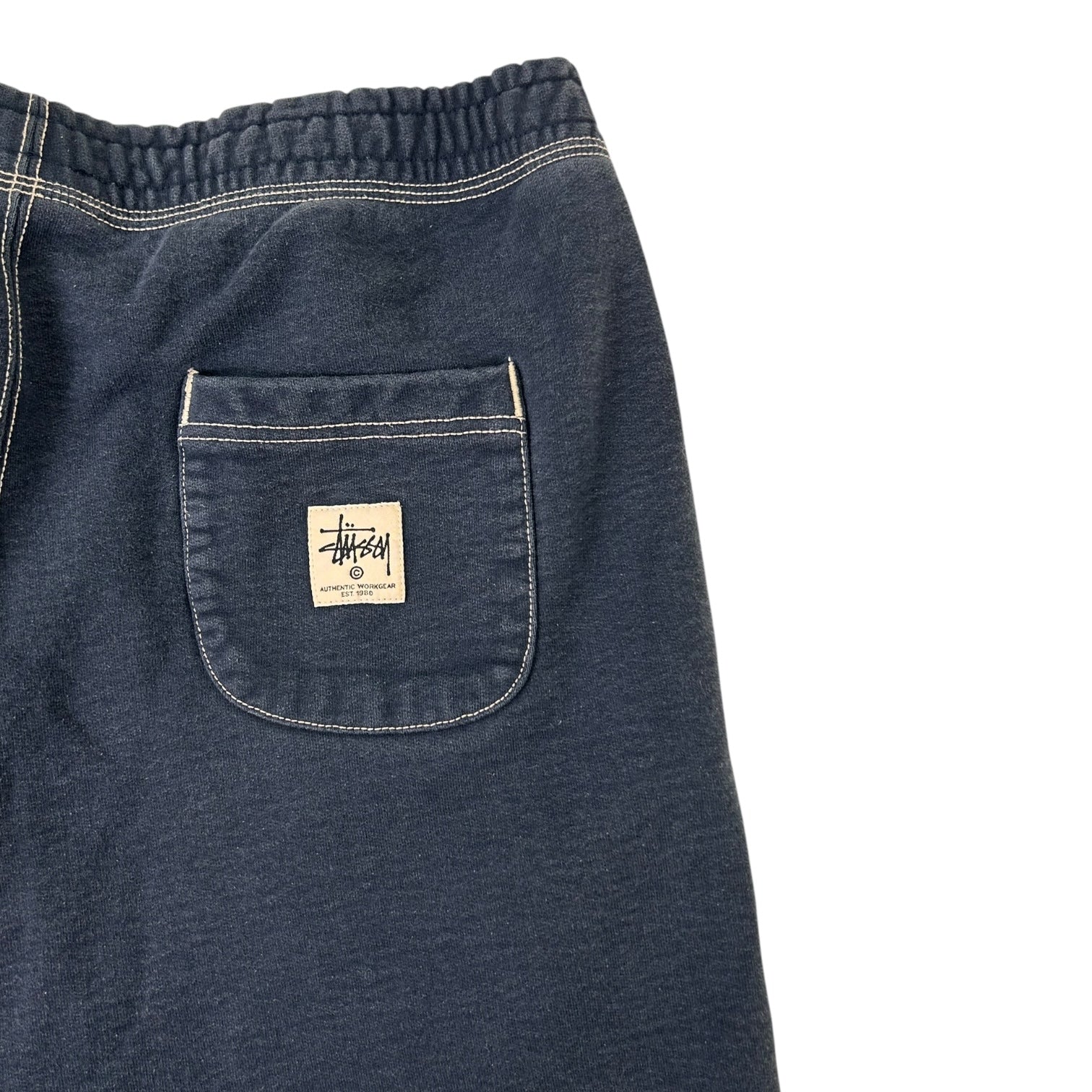 Stussy Contrast Stitch Label Pants Navy