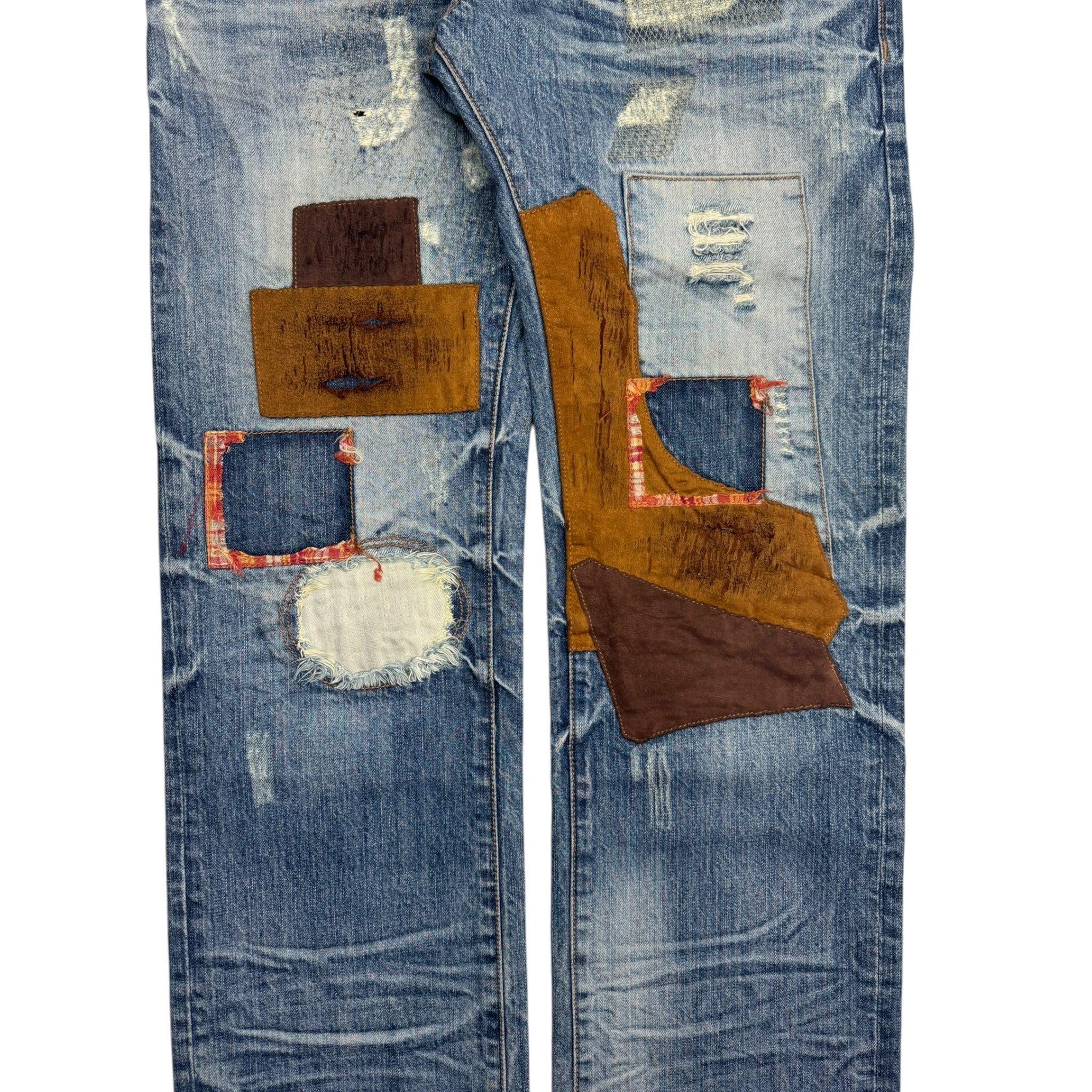 Patchwork Denim Jeans