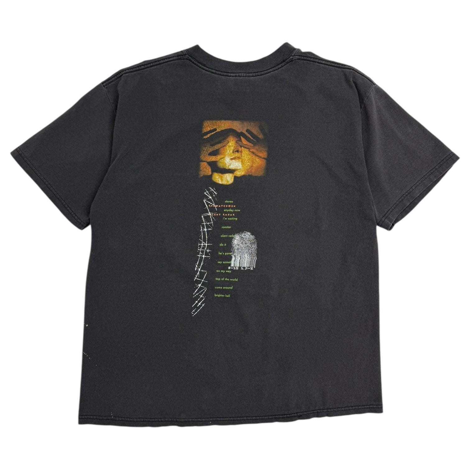 Vintage The Watchmen Silent Radar T-Shirt Black