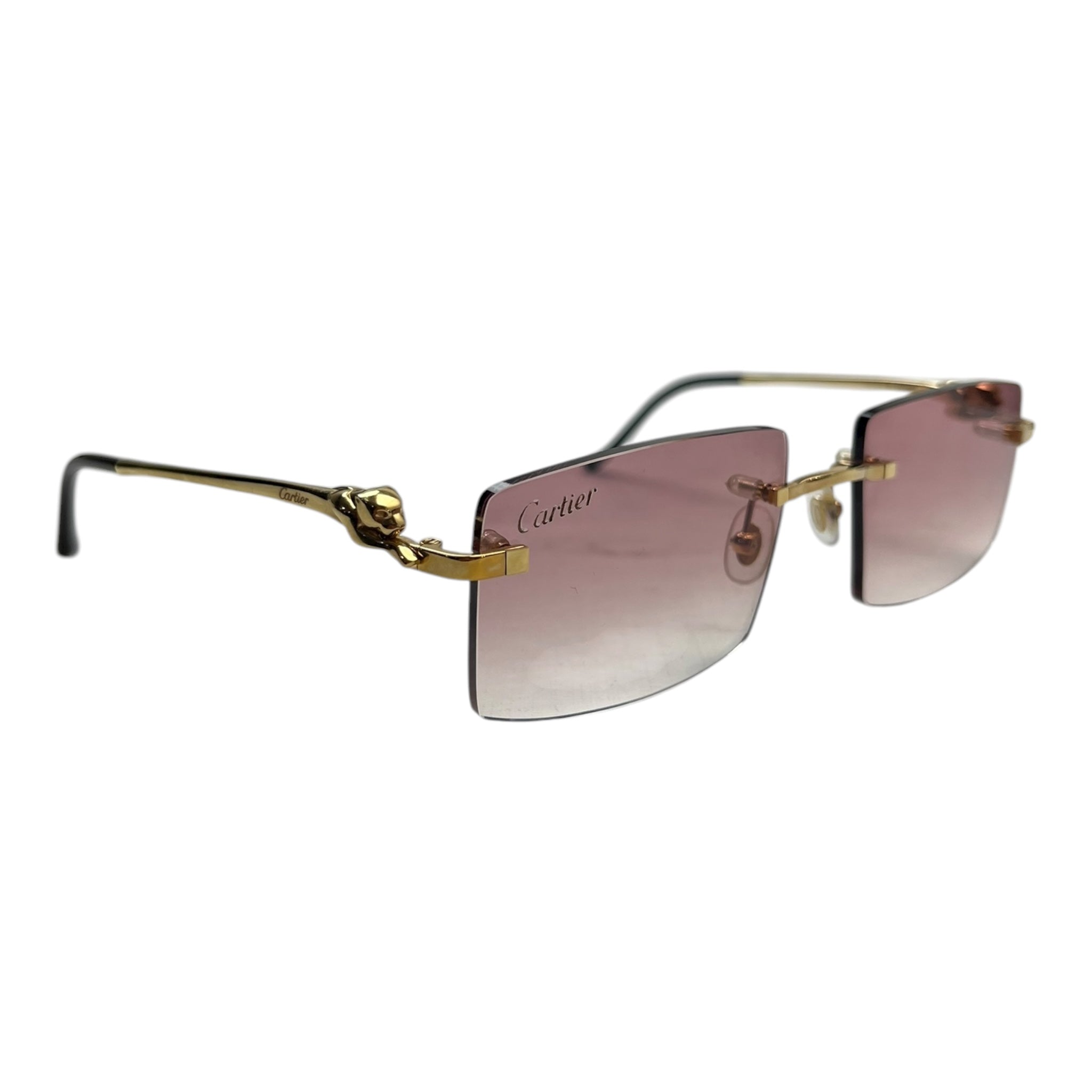 Cartier Panthere De Cartier Rectangle Sunglasses