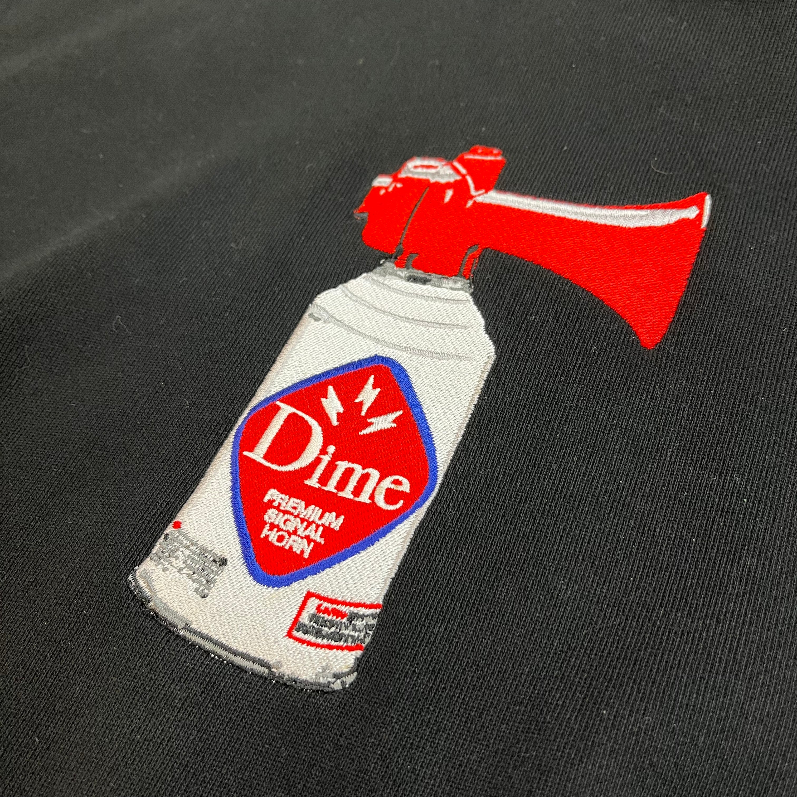Dime Airhorn Hoodie Black