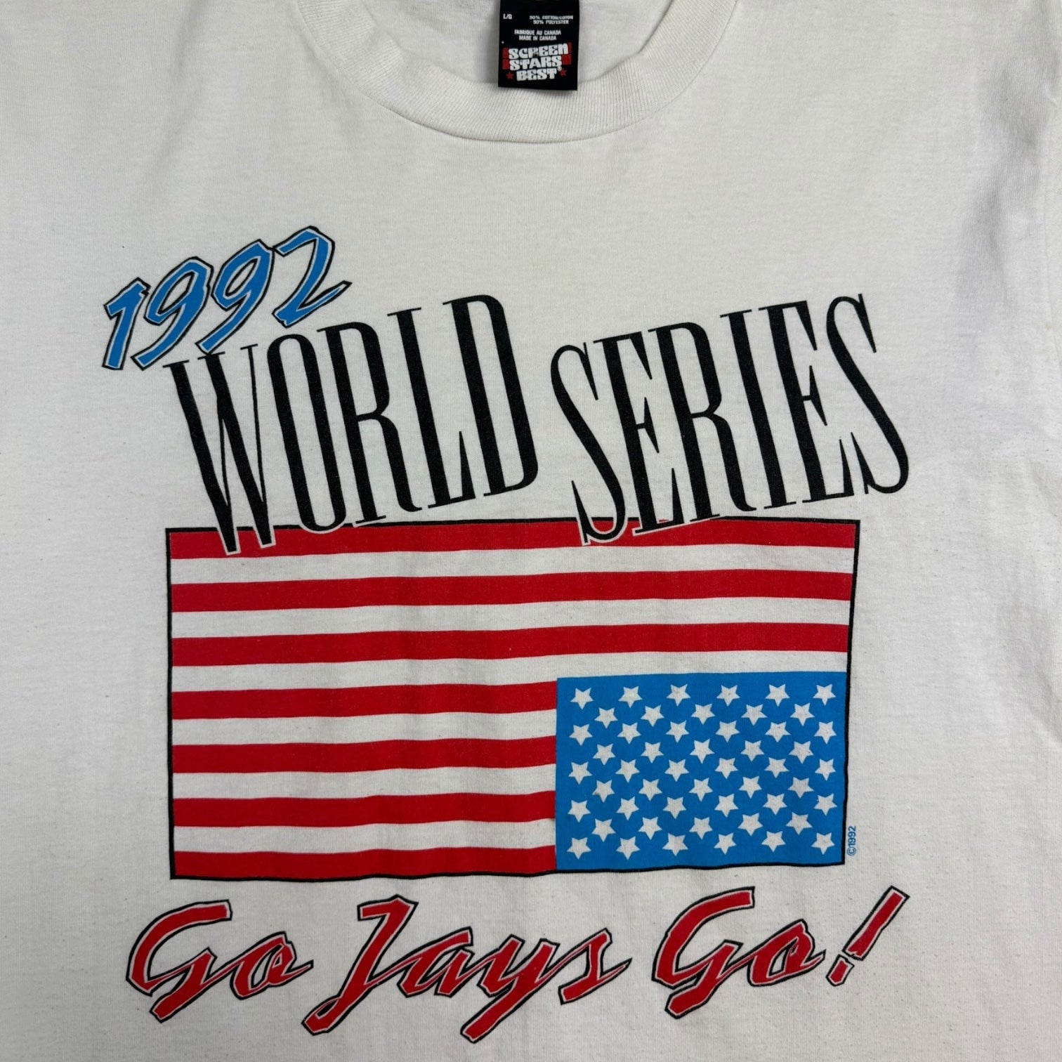 1992 Blue Jays World Series T-Shirt White