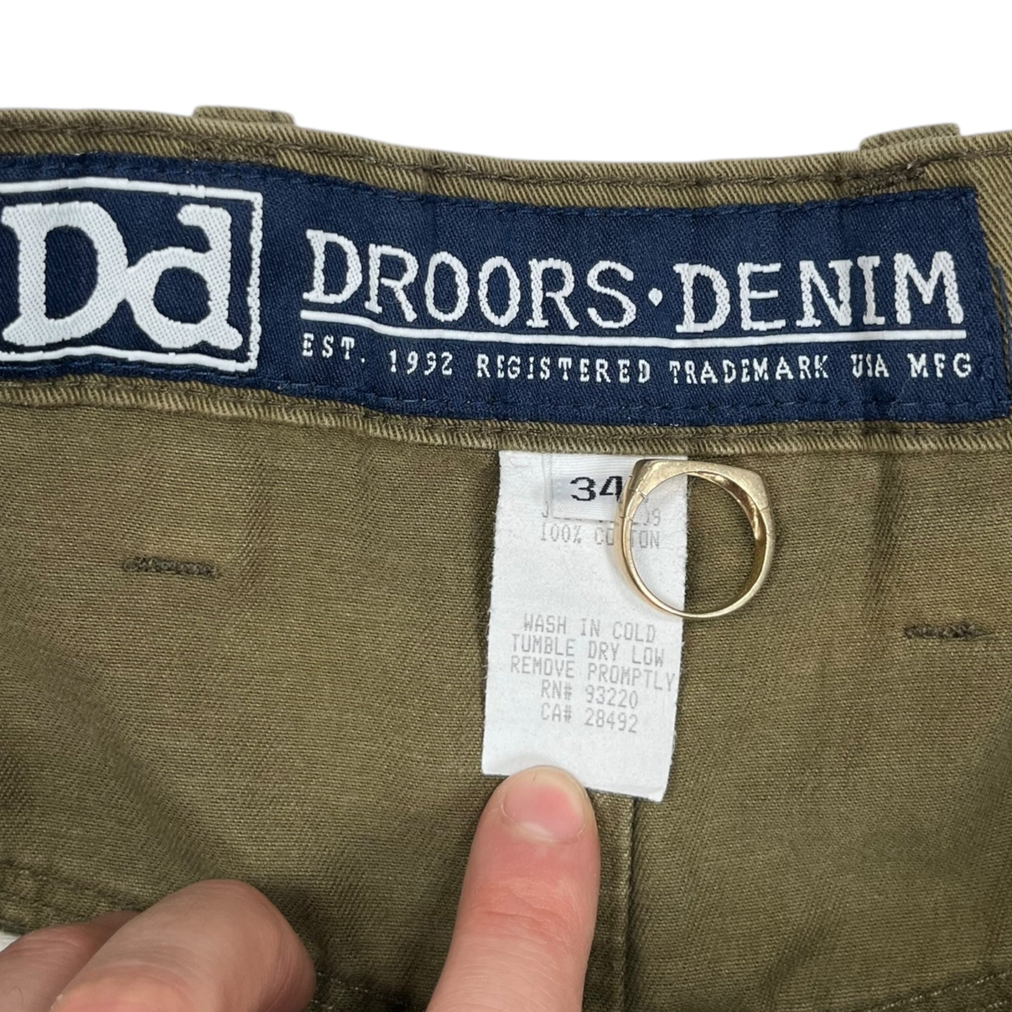 Vintage Droors Olive Carpenter Shorts
