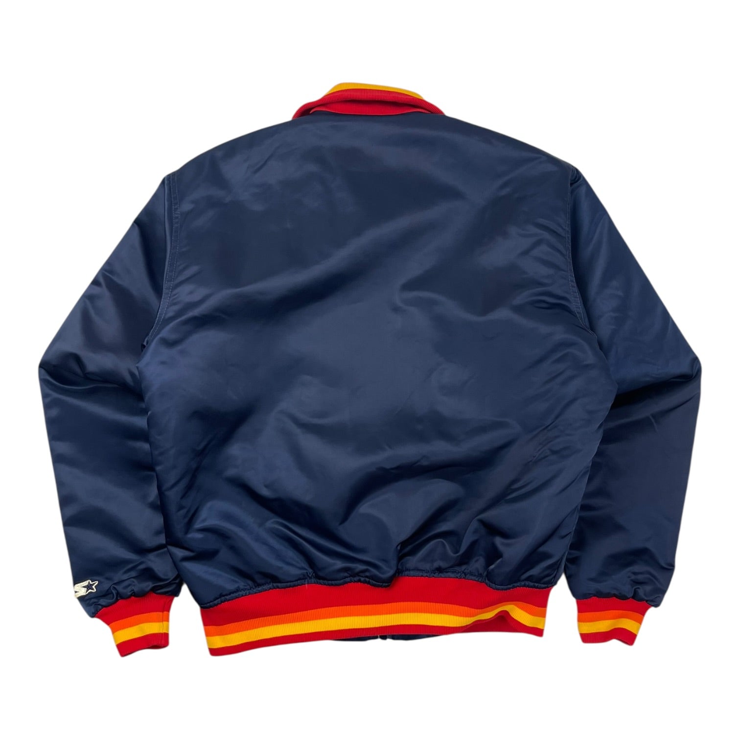 Vintage Houston Astros Starter Satin Jacket Navy