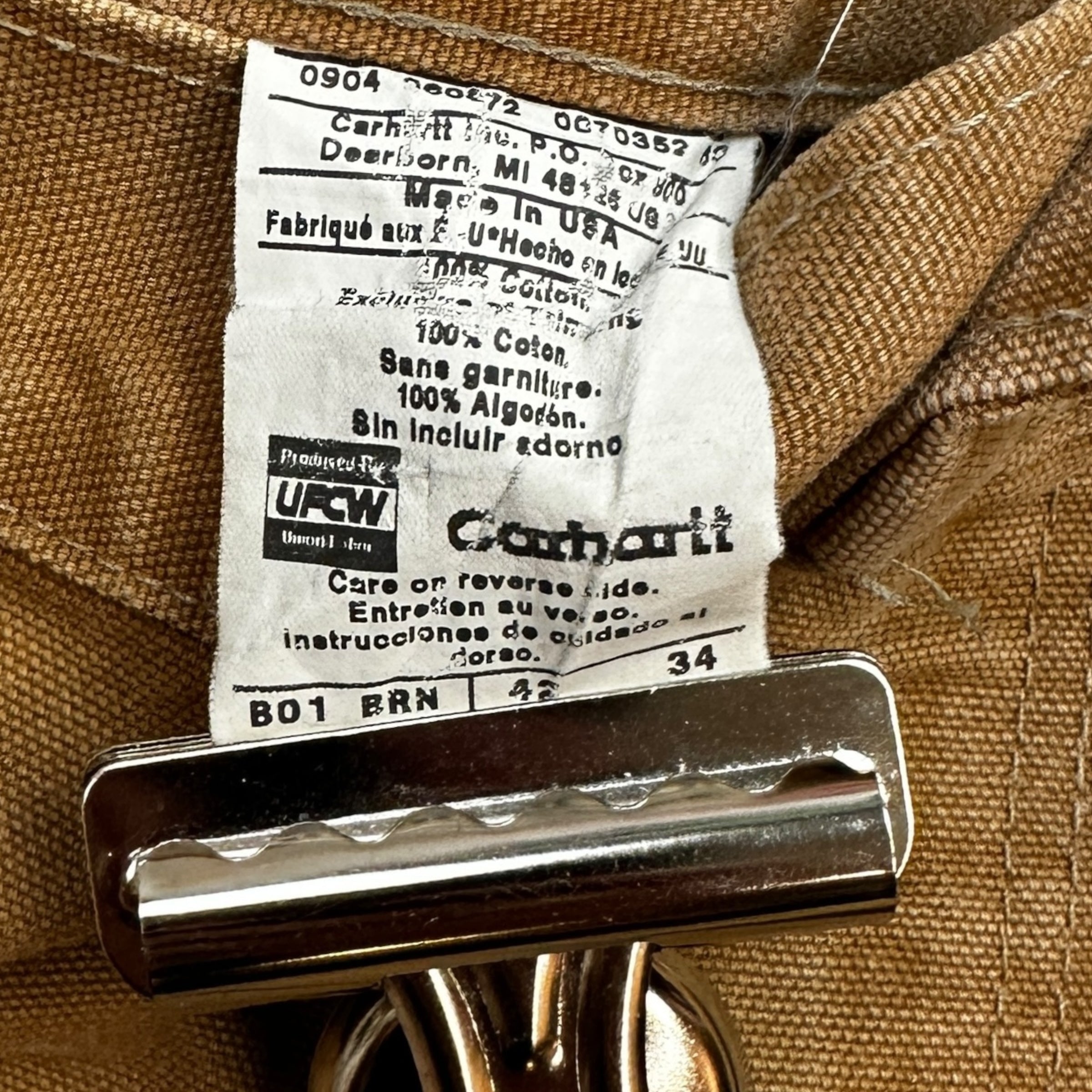 Vintage Carhartt Double Knee Cargos Tan
