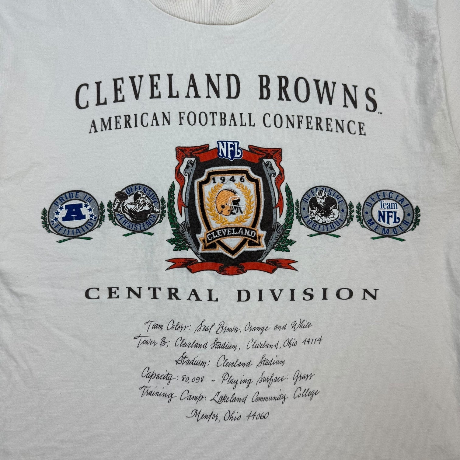 Vintage Cleveland Browns Tee White