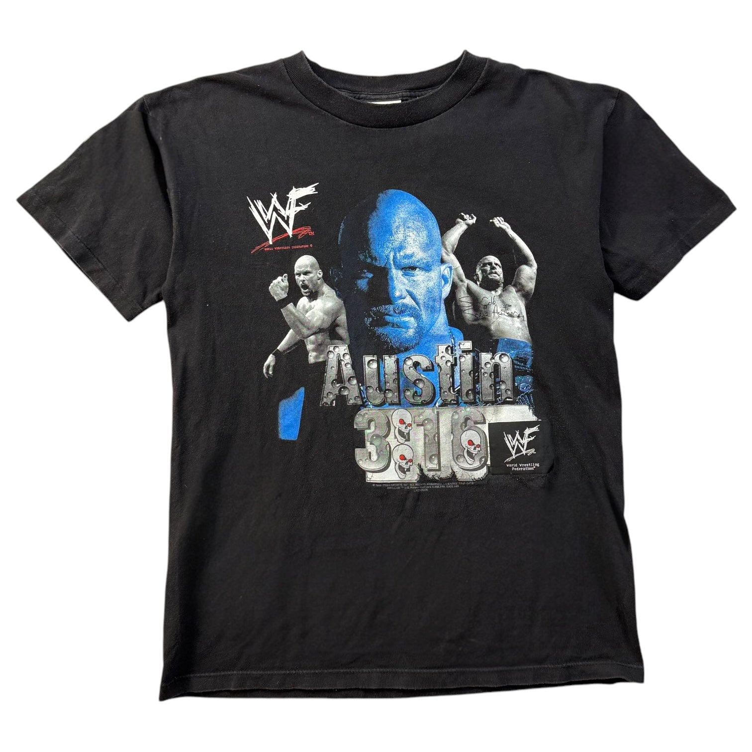 1998 WWF Stone Cold Steve Austin Tee Black