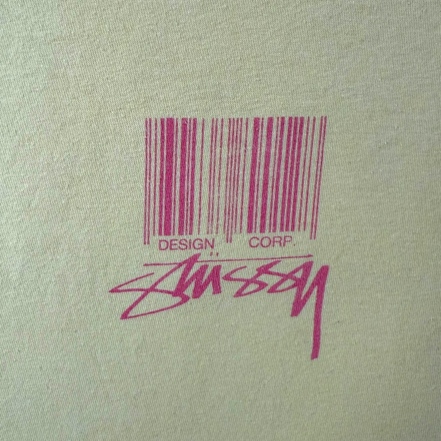 Stussy Barcode Tee Yellow