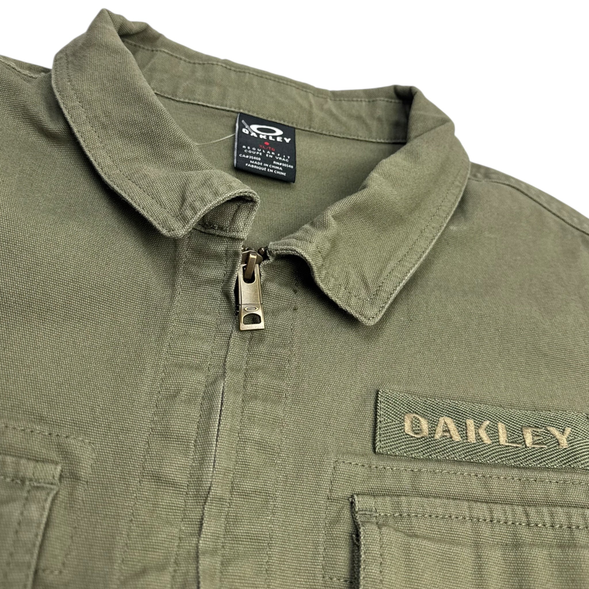 Y2K Oakley Military Pocket Zip Up Jacket