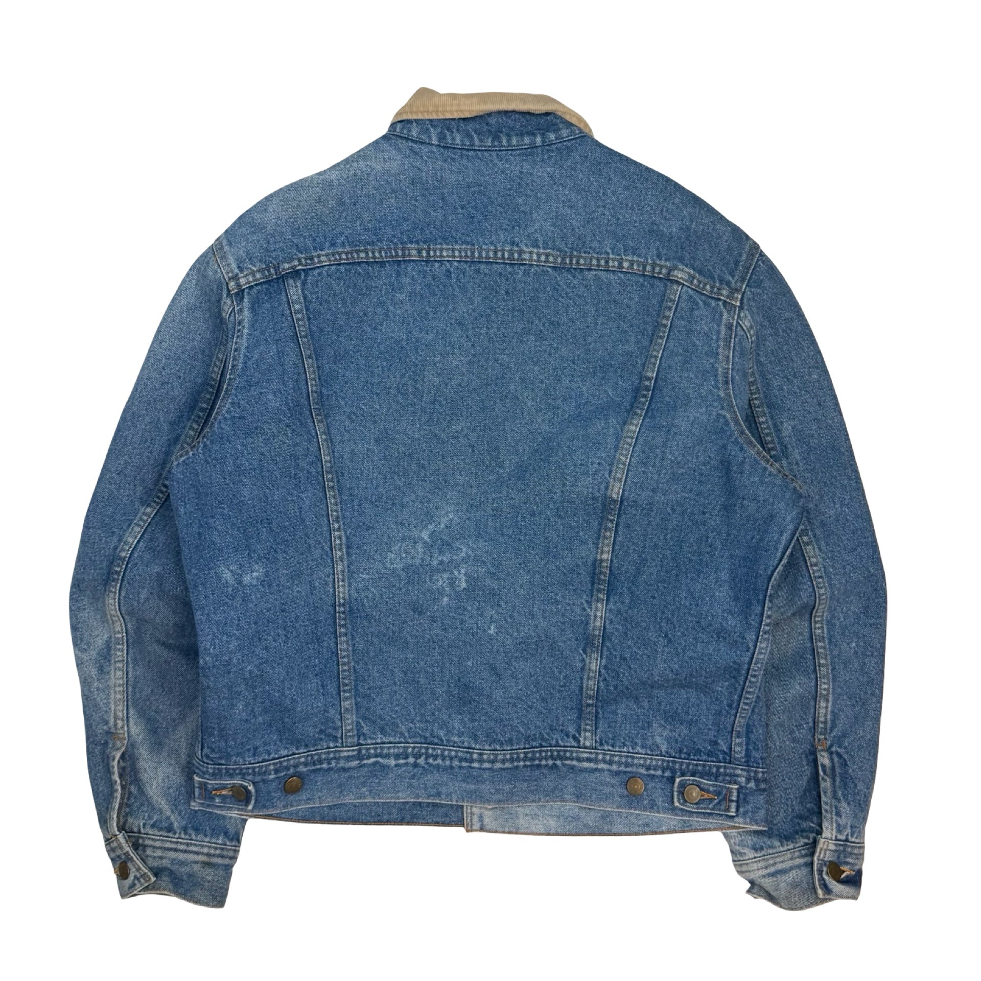 Vintage Stormrider Mustang Denim Trucker Jacket Blue